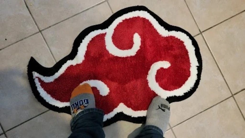 Anime Naruto Anima Red cloud Rugs Size ONE SIZE - 4 Thumbnail