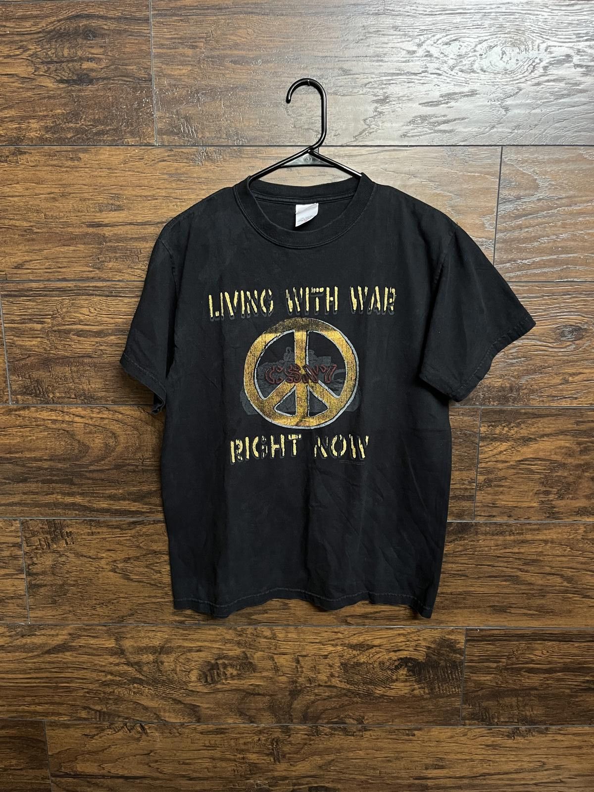CSNY Tour T-shirt Living with War War Shirt 2006 Shirt M