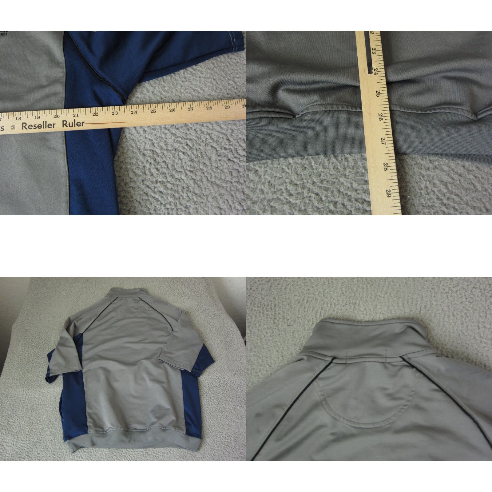 Vintage VINTAGE US Open Sweater Mens Pullover 1/4 Zip 2008 Gray M Logo 90s Outdoor Mock Neck Full Zip Water Resistant Shirt Size US M / EU 48-50 / 2 - 8 Thumbnail