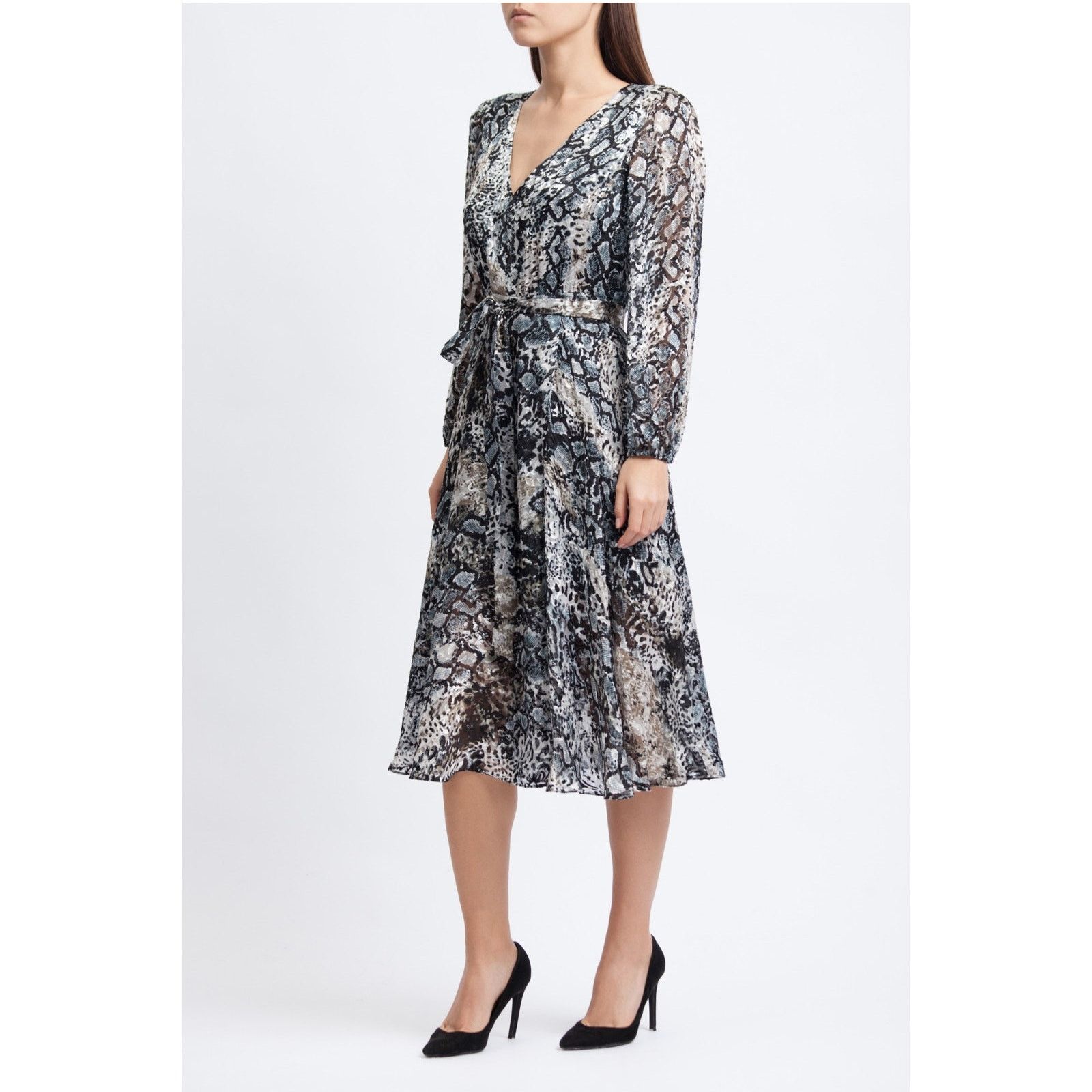 Alice + Olivia Alice + Olivia Coco Burnout Midi Dress Size S / US 4 / IT 40 - 1 Thumbnail