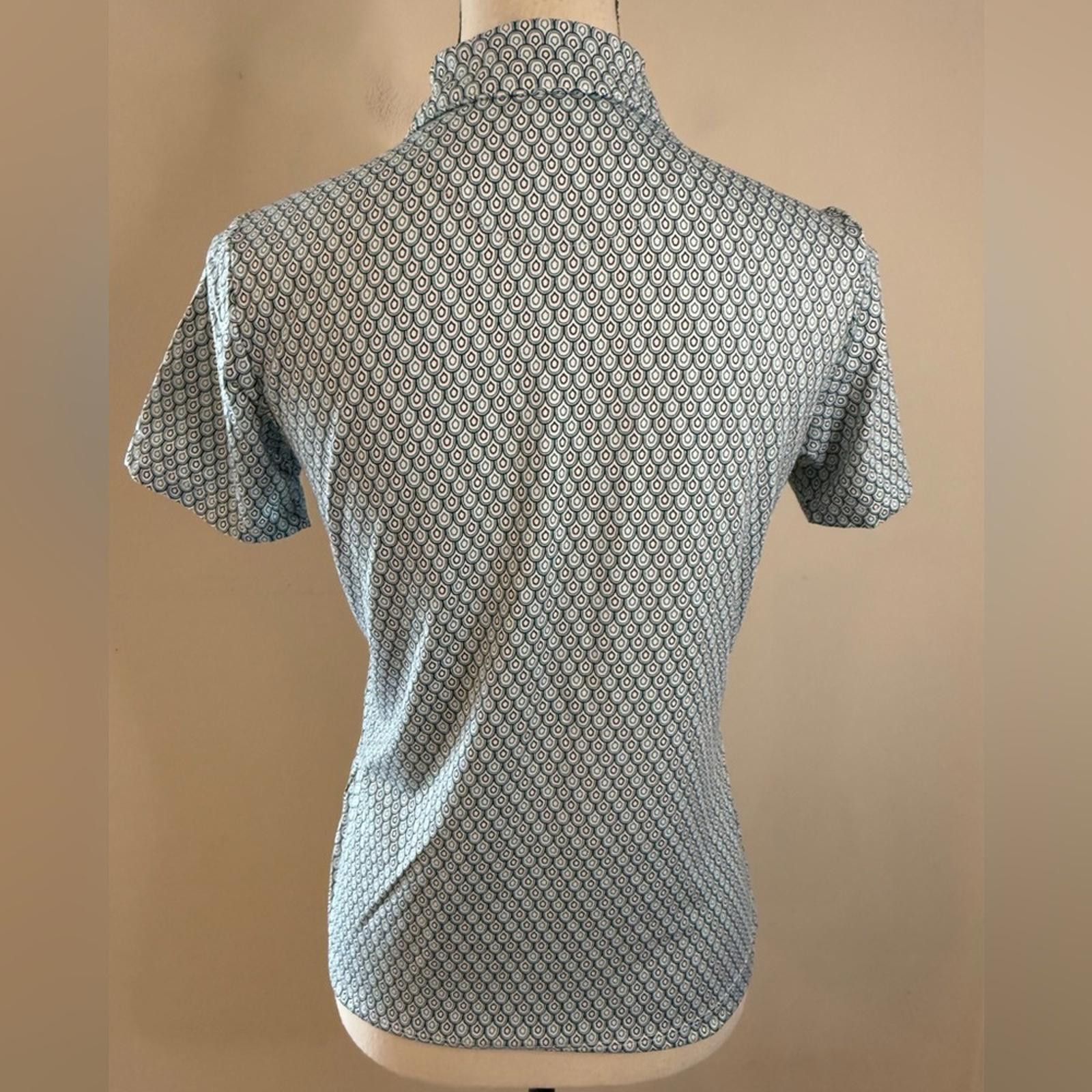 Other EP PRO Tour Tech golf polo preppy teal black white SZ XS Size XS / US 0-2 / IT 36-38 - 4 Thumbnail