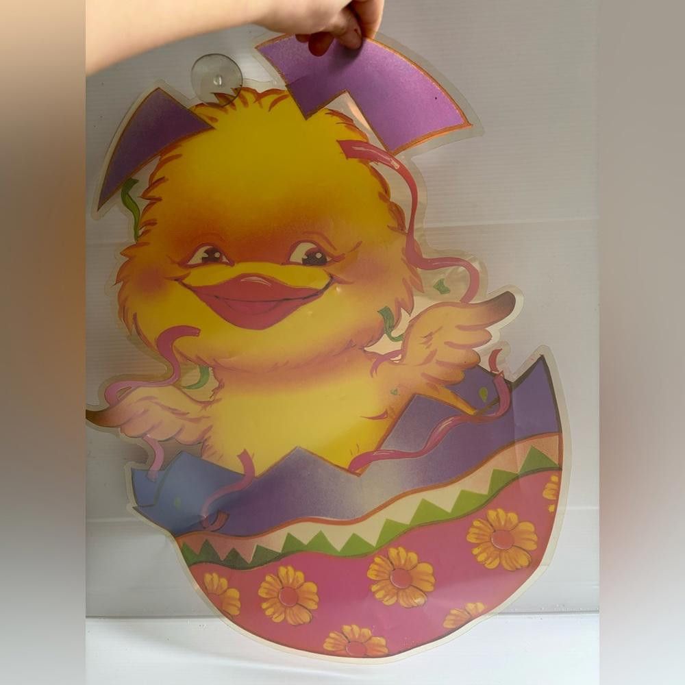 Designer Vintage Easter Duck Window Panel Size ONE SIZE - 3 Thumbnail