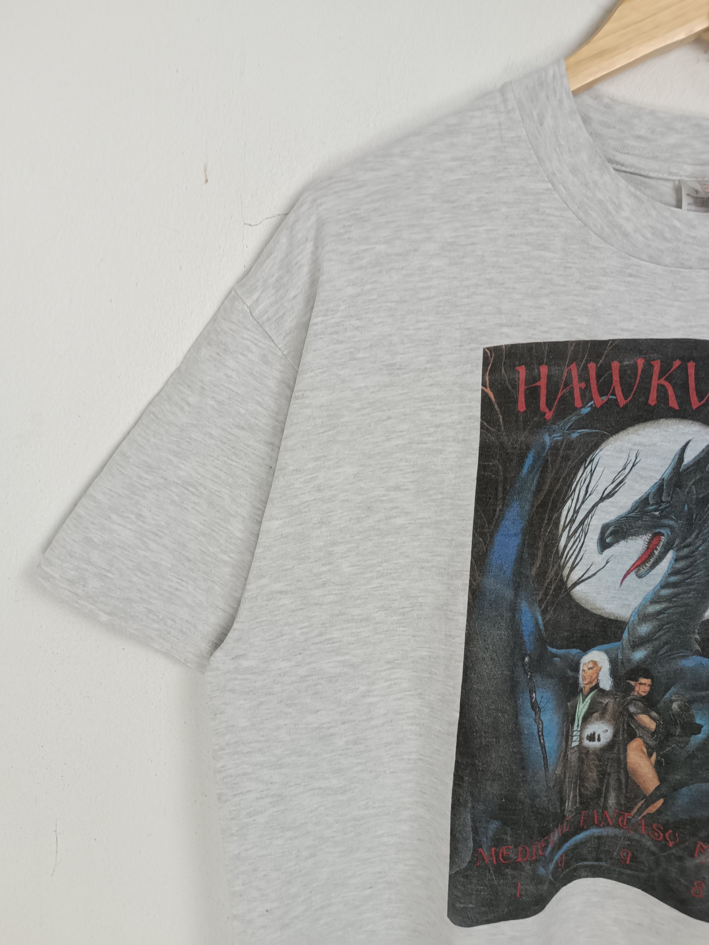 Vintage VINTAGE 90'S HAWKWOOD MEDIEVAL FANTASY FAIRE VERY RARE TEE Size US L / EU 52-54 / 3 - 5 Thumbnail