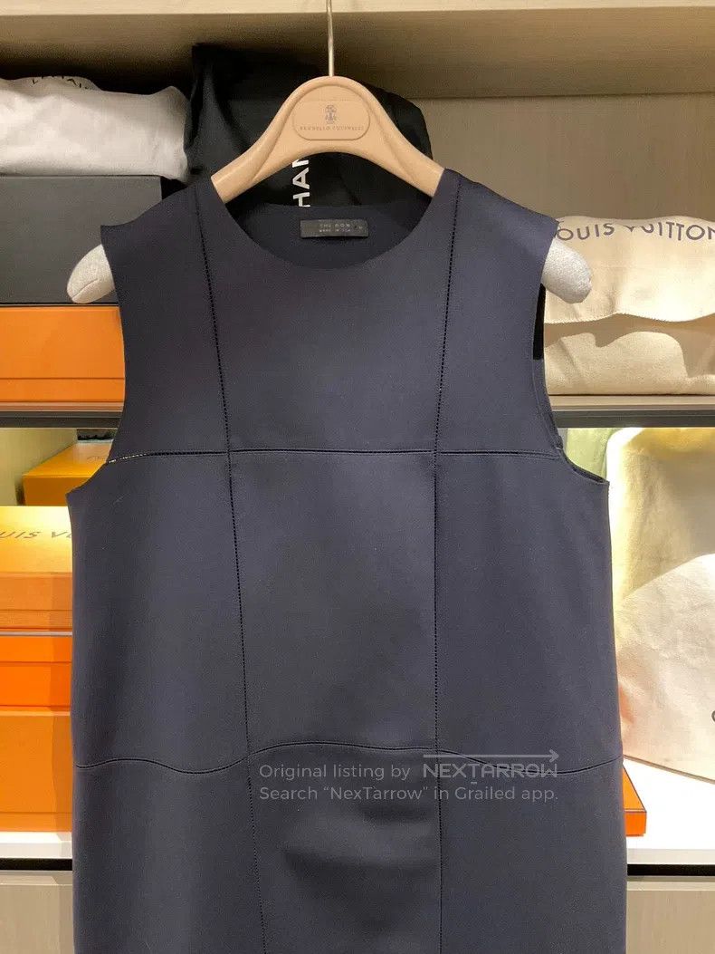 The Row The Row Navy Sleeveless Dress Size M / US 6-8 / IT 42-44 - 2 Thumbnail