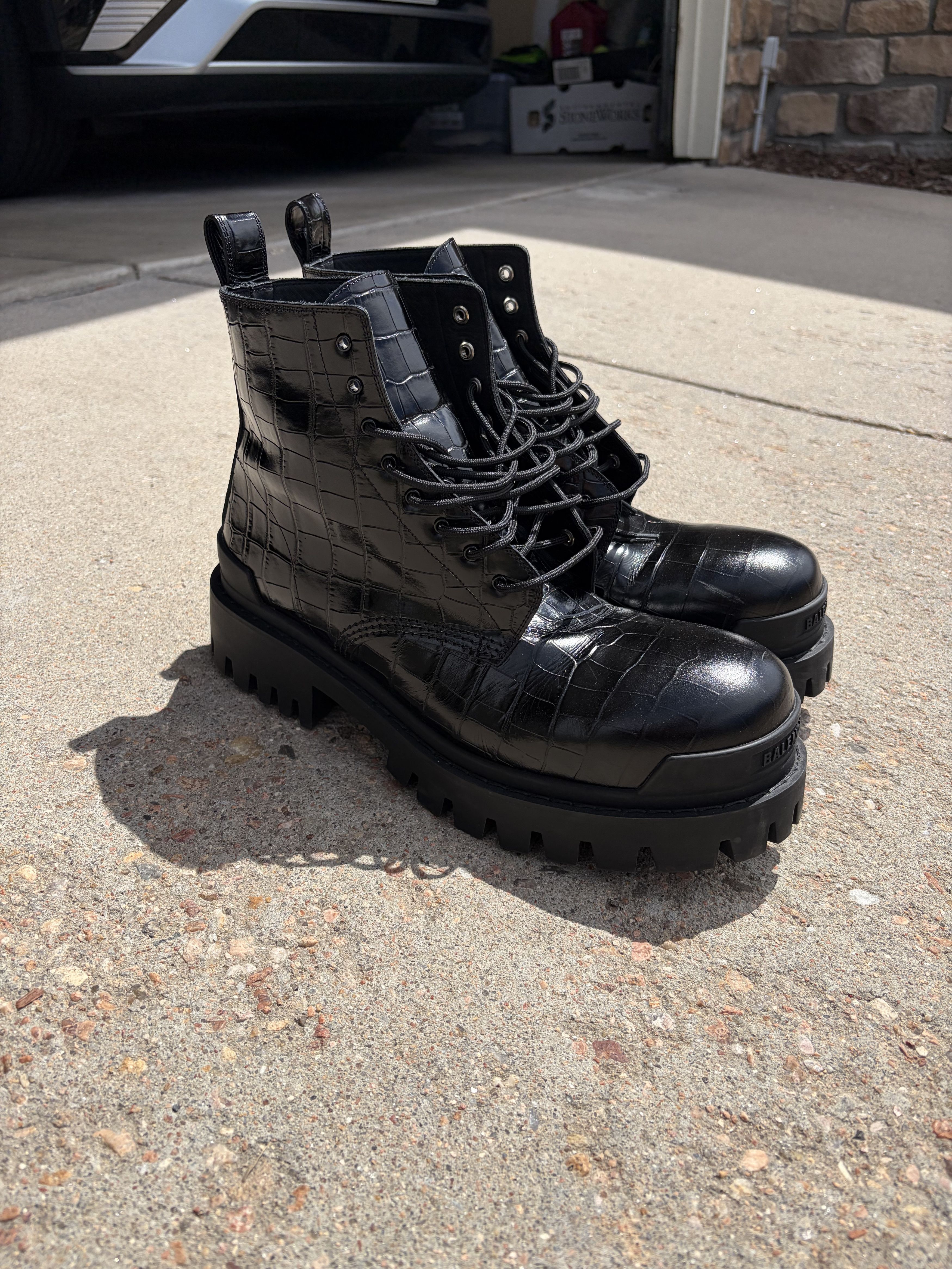 Balenciaga Crocs Boots Black | Grailed