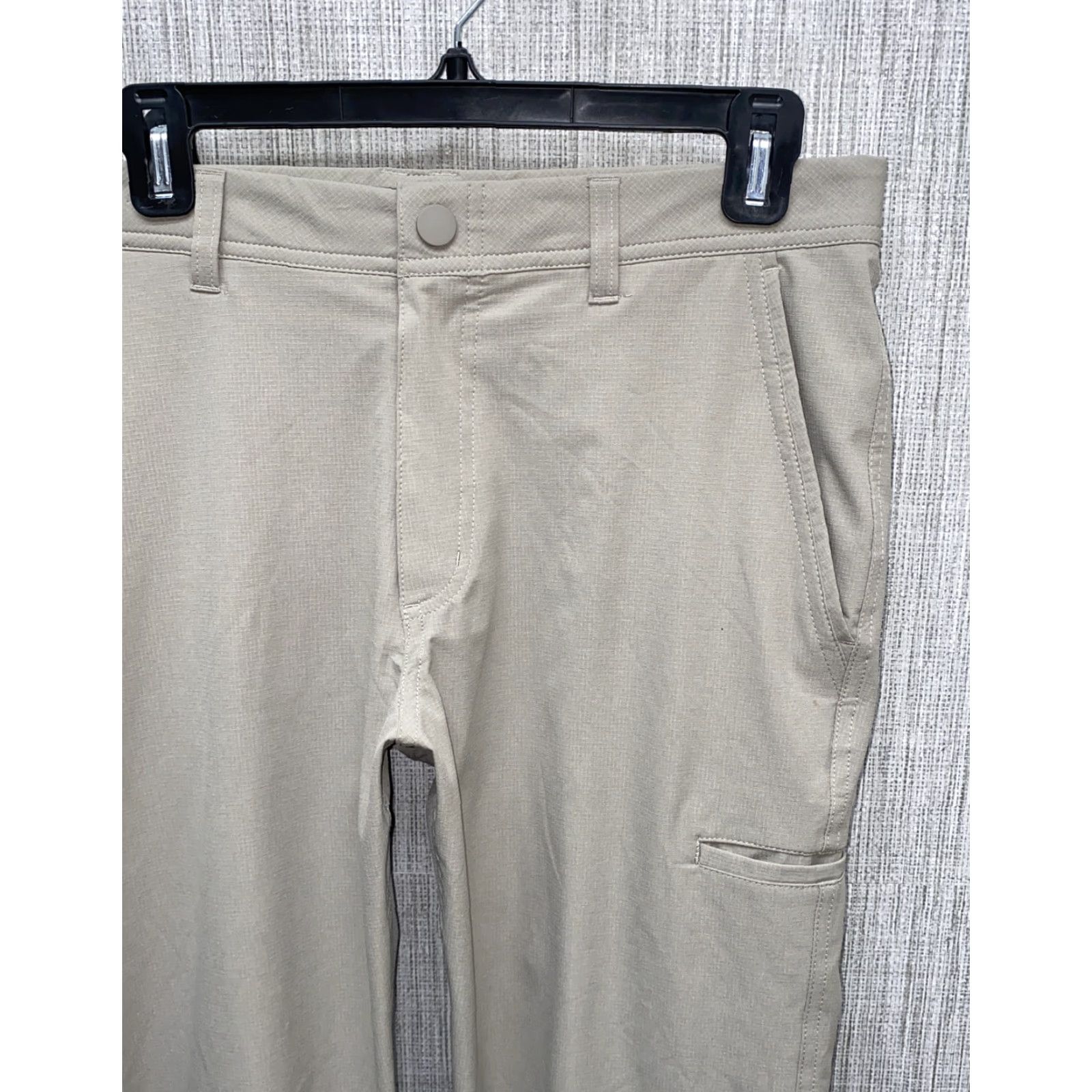 Vintage Rowm Golf Pants Mens Gray Polyester Zip Fly 32x30 Regular Inseam 30 Flat Front Casual Pants Size US 32 / EU 48 - 2 Thumbnail