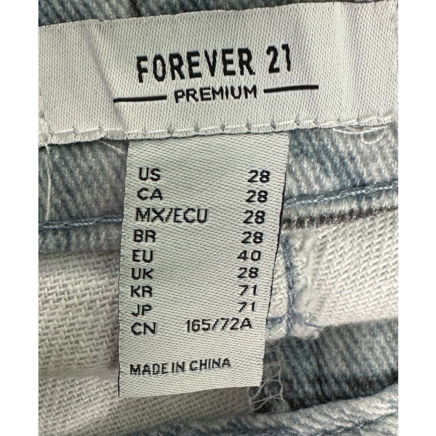 Forever 21 Forever 21 distressed denim print wide legs jeans size 28 Size 29" - 3 Thumbnail