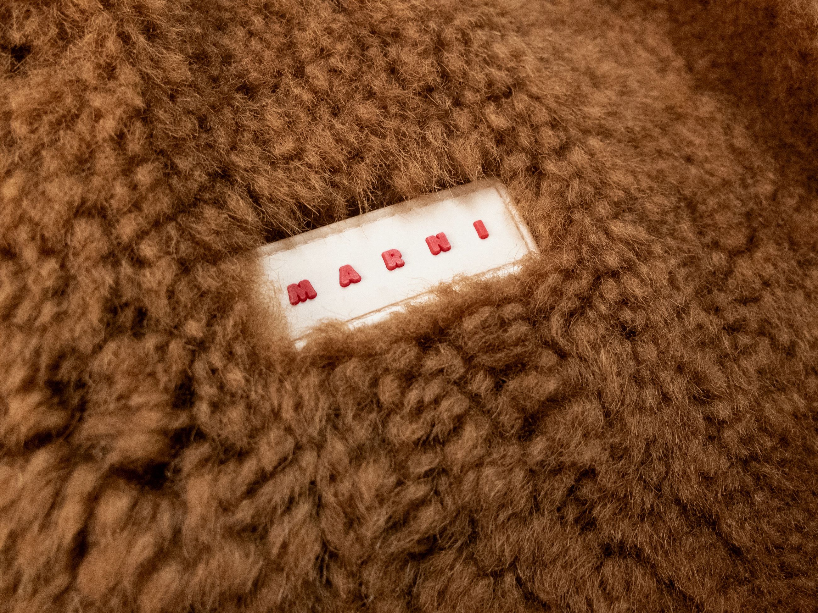 Marni MARNI Museo Small brown Shearling soft shoulder bag Size ONE SIZE - 6 Thumbnail