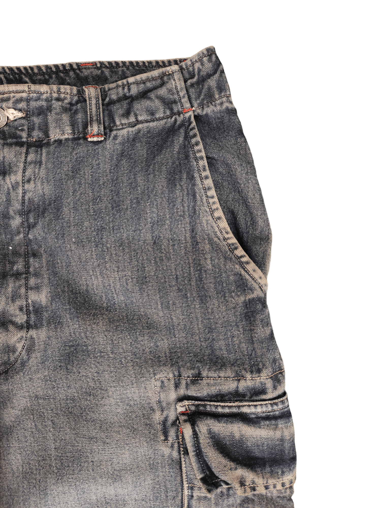 Hysteric Glamour Octopas Army Cargo Hbt Wide Leg Denim Y2k Jnco Baggy Jeans Size US 32 / EU 48 - 4 Thumbnail
