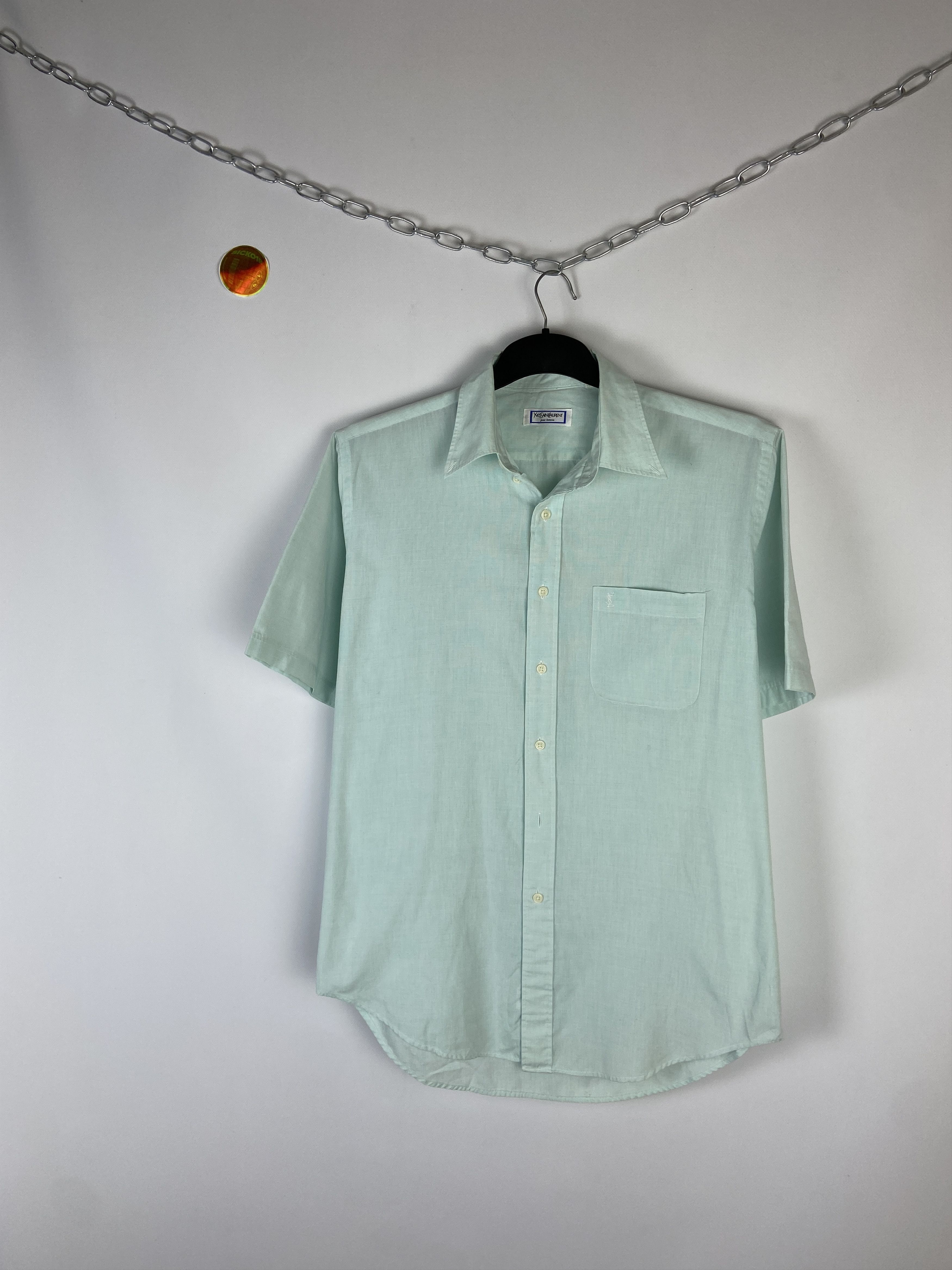 Vintage Vintage Yves Saint Laurent Ysl Pour Homme Shirt Size US M / EU 48-50 / 2 - 3 Thumbnail