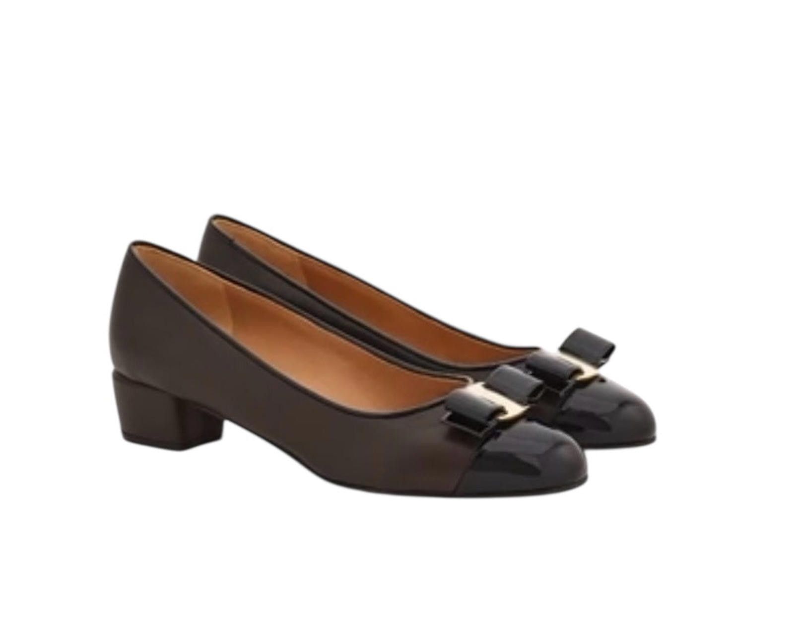 Salvatore Ferragamo Ferragamo Vara Bow Leather Pumps Size US 5 / IT 35 - 2 Thumbnail