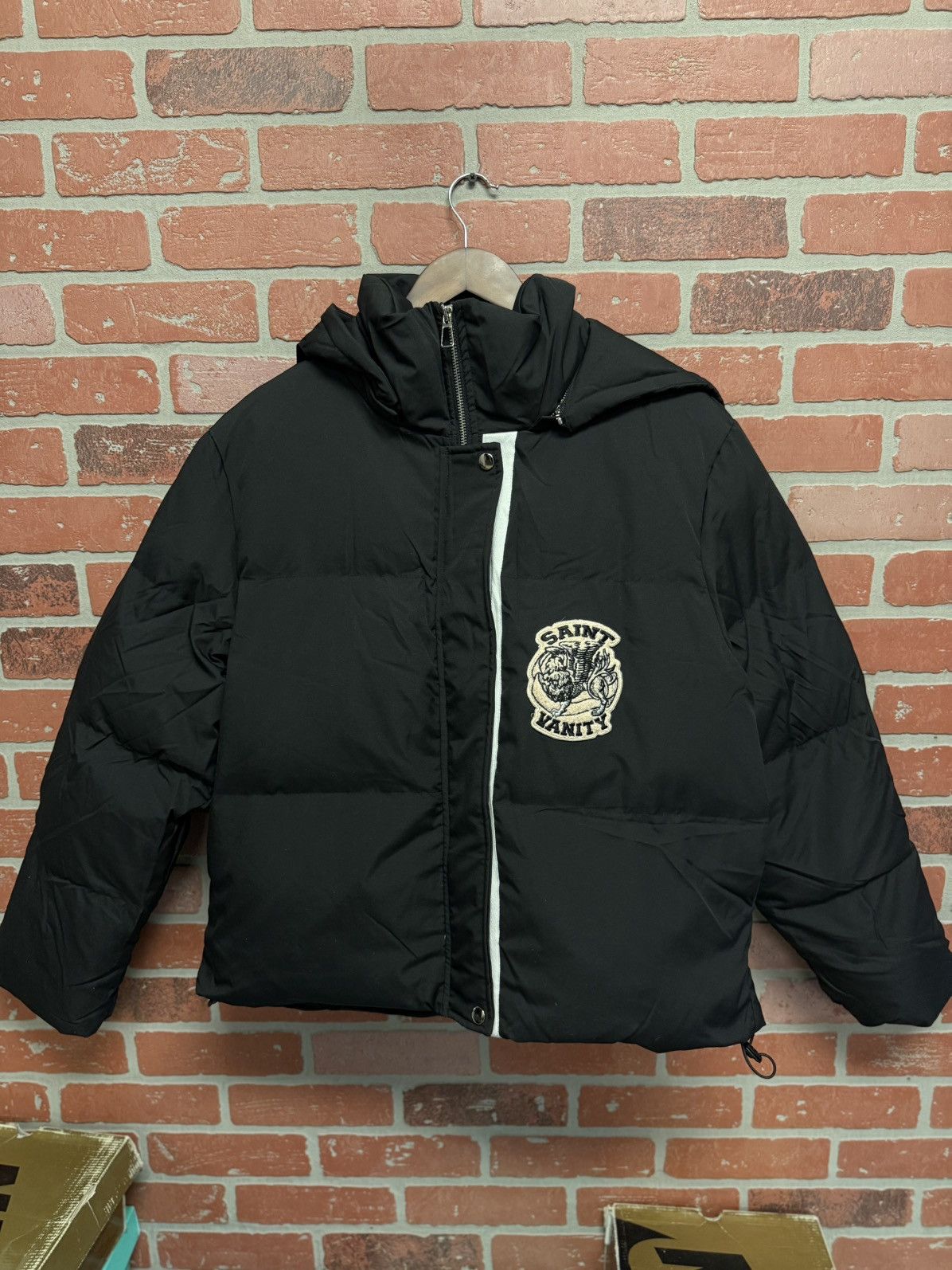 Saint Vanity Saint Vanity Puffer Jacket Black White Size M RARE Size US M / EU 48-50 / 2 - 1 Thumbnail