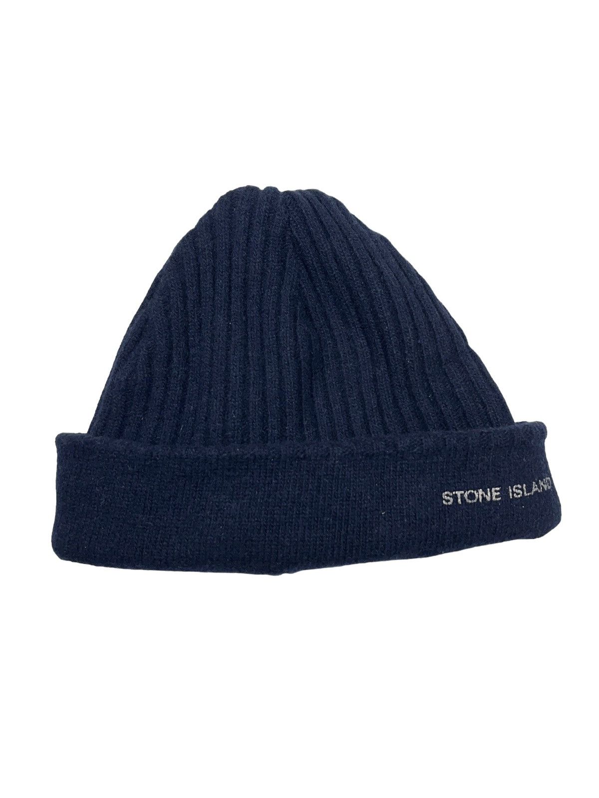 Stone Island Vintage Stone Island Reversible Ribbed Wool Beanie Hat Size ONE SIZE - 6 Thumbnail