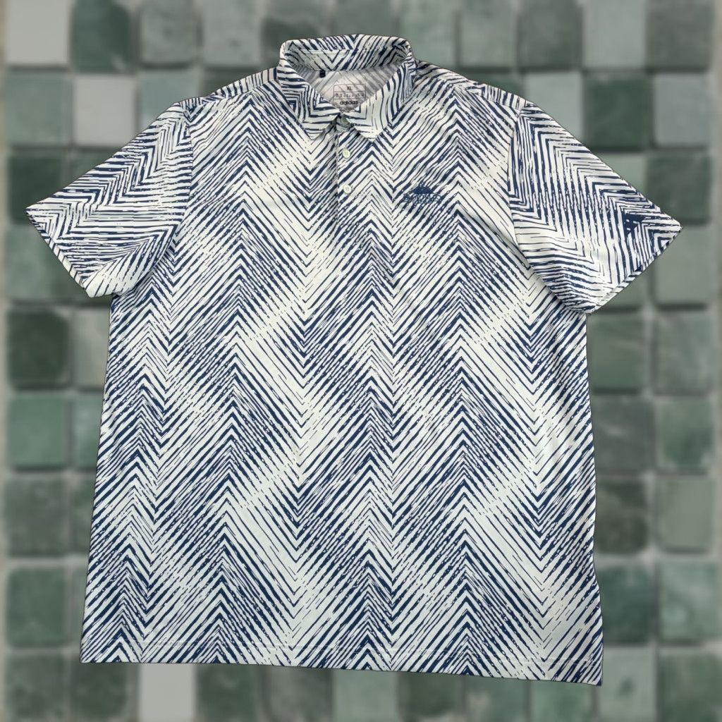 Adidas Adidas x Blue Hill Golf Club Ultimate 365 All Over Print Polo Shirt XL Short Sleeve Blue Polo Shirt Mens Regular Size US XL / EU 56 / 4 - 1 Thumbnail