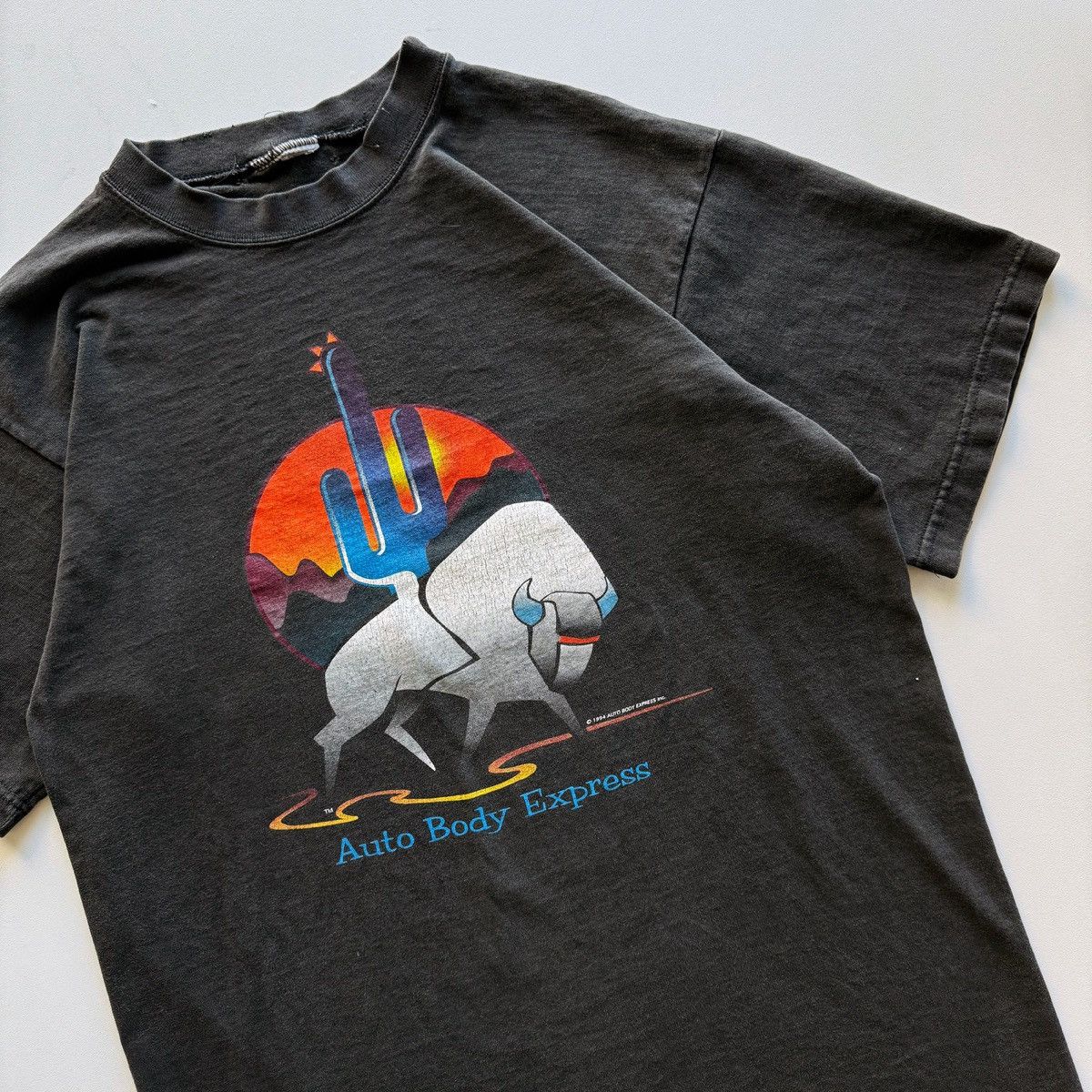 Vintage 1994 Vintage Auto Body Express Buffalo Cactus Tee Size US L / EU 52-54 / 3 - 2 Thumbnail