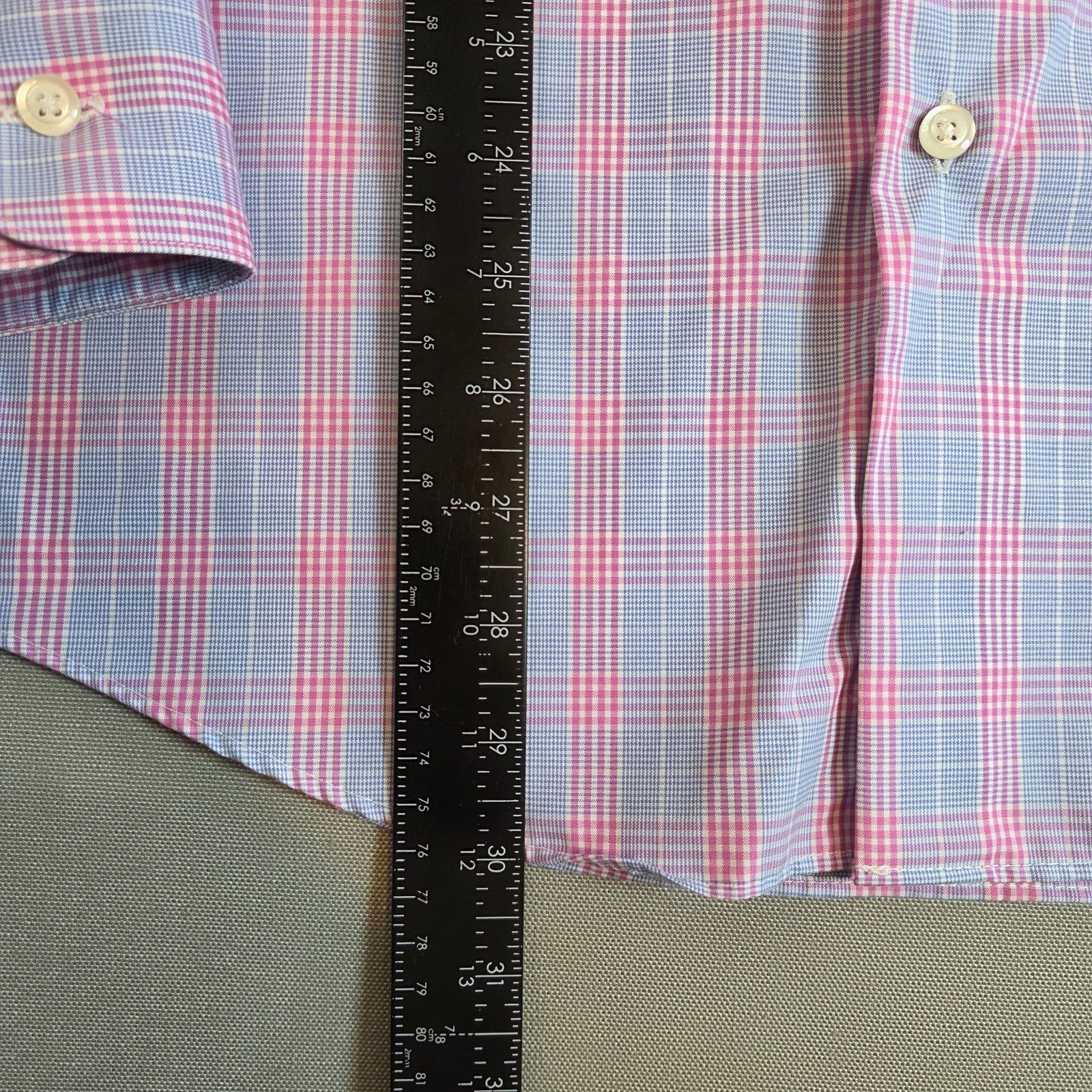 Pronto Uomo Pronto Uomo Slim Fit Plaid Dress Shirt 16 32/33 Size US M / EU 48-50 / 2 - 7 Thumbnail