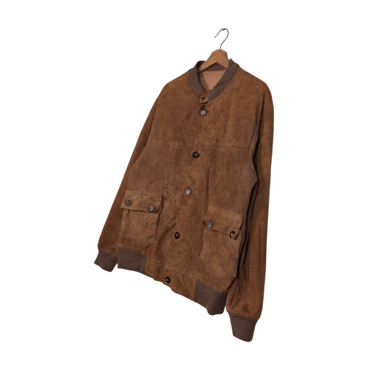 Japanese Brand 📌Vintage Genuine Leather Jacket Button Unknown Issey Miyake Size US M / EU 48-50 / 2 - 3 Thumbnail