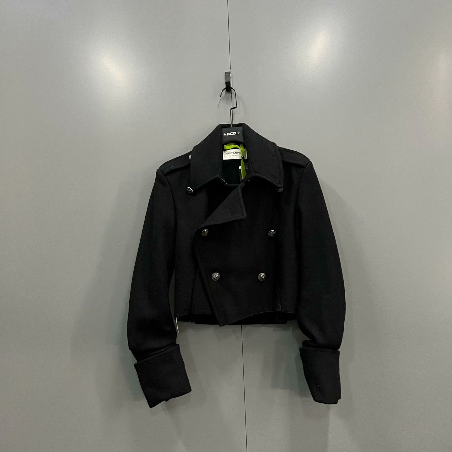 Saint Laurent Paris Saint Laurent Double-Breasted Cropped Jacket Size XS / US 0-2 / IT 36-38 - 1 Thumbnail