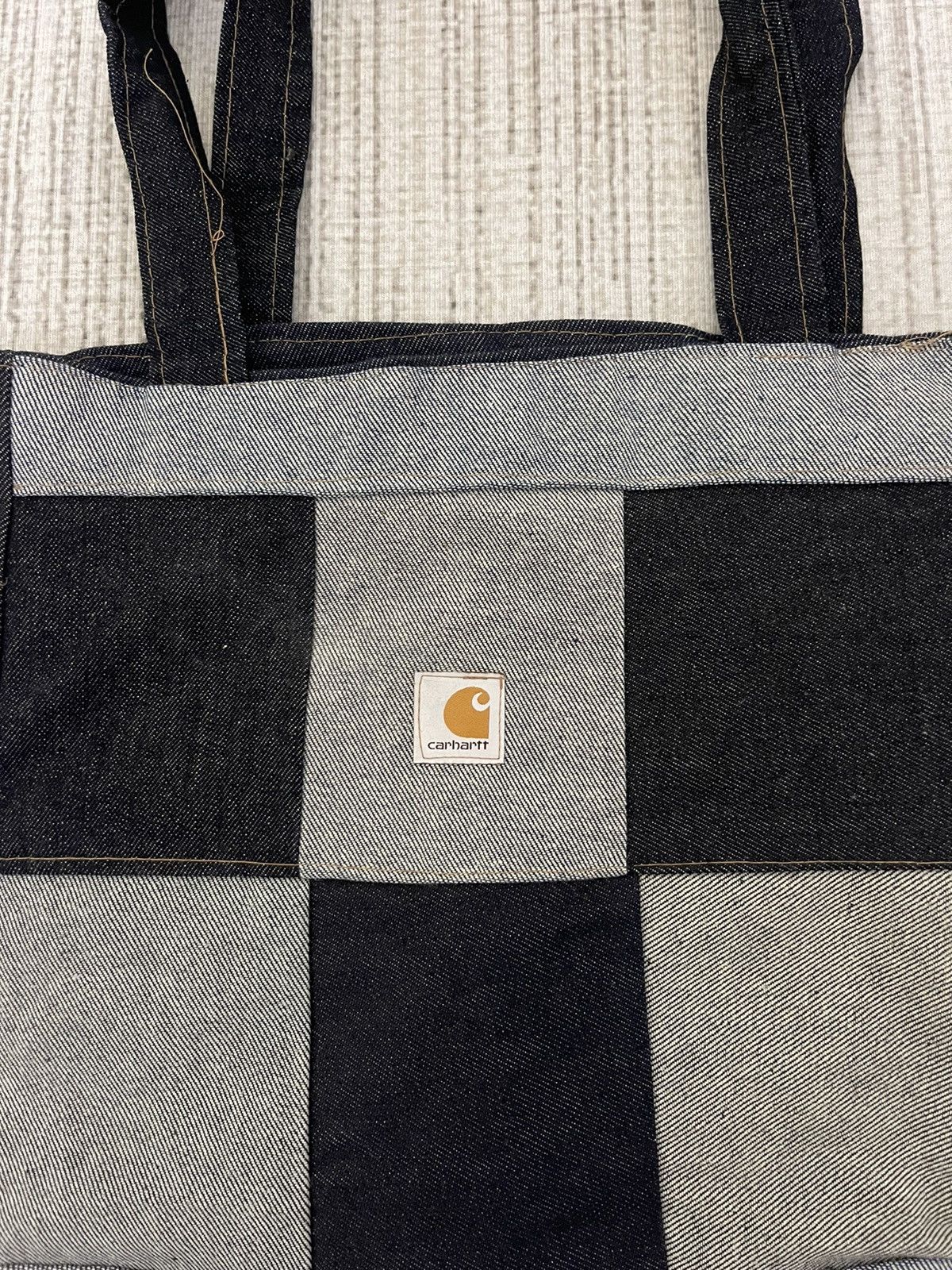 Carhartt × Vintage VINTAGE CARHARTT PATCHWORK Denim Tote Bag Size ONE SIZE - 5 Thumbnail