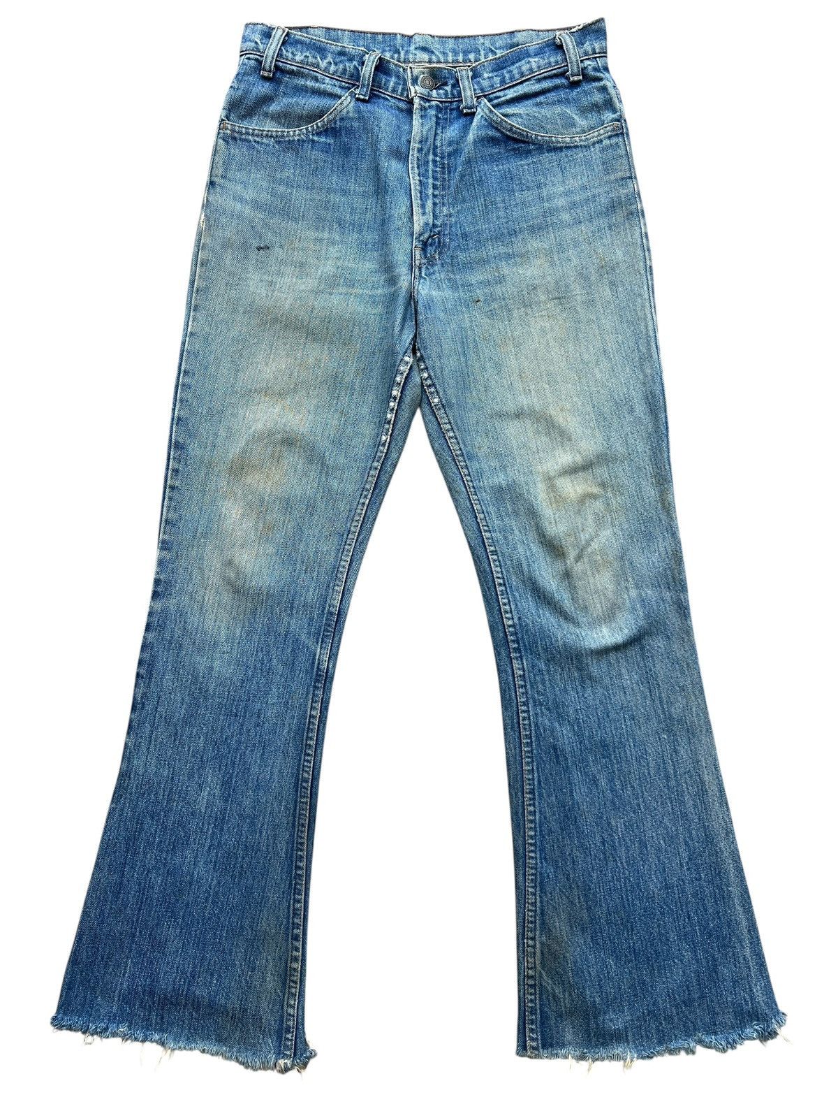 Levi's Vintage 70s Levi’s 646 Orange Bootcut Distressed Denim Jeans Size US 32 / EU 48 - 2 Thumbnail