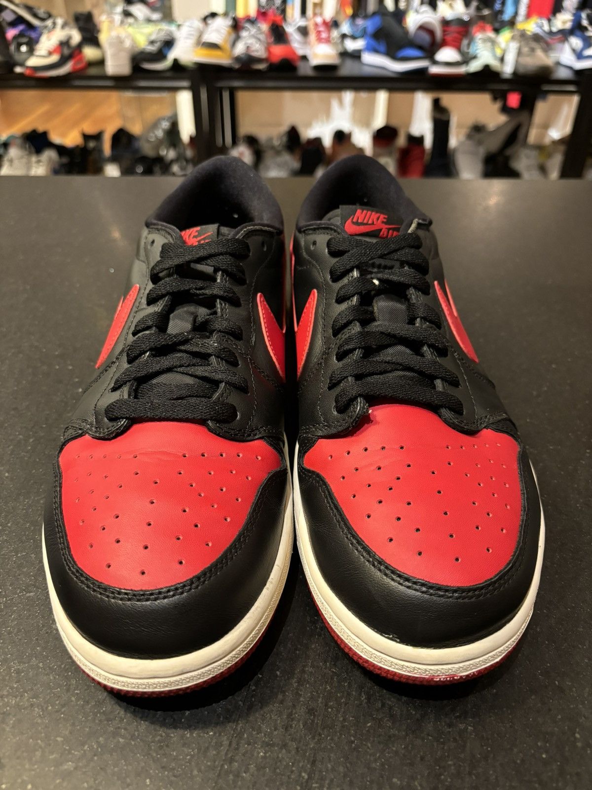 Jordan Brand Jordan 1 Retro Low ‘Bred’ 2015 Size US 12 / EU 45 - 3 Thumbnail
