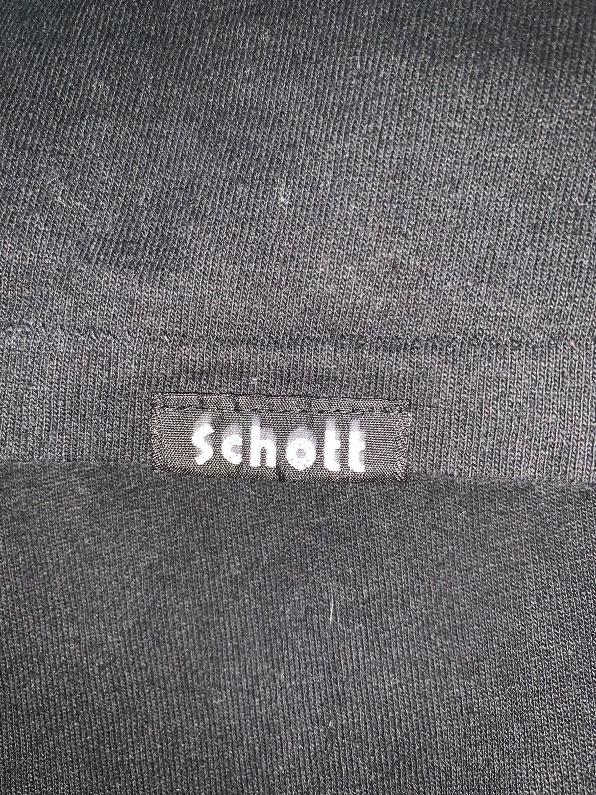 Schott Schott Black T-Shirt Size US XL / EU 56 / 4 - 4 Thumbnail