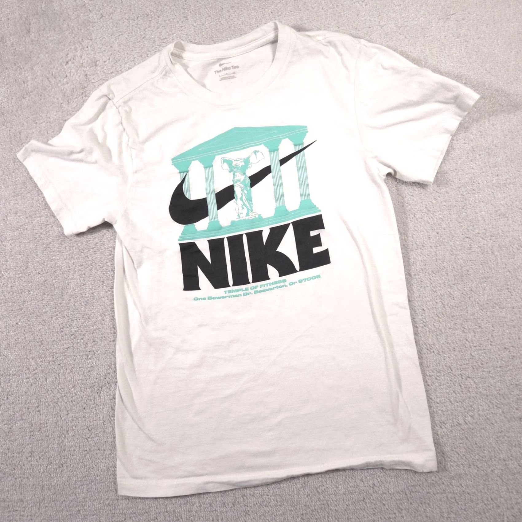 Nike Nike Shirt Mens Small White Temple Of Fitness Graphic Tee Bowerman Dr Swoosh Size US S / EU 44-46 / 1 - 2 Thumbnail