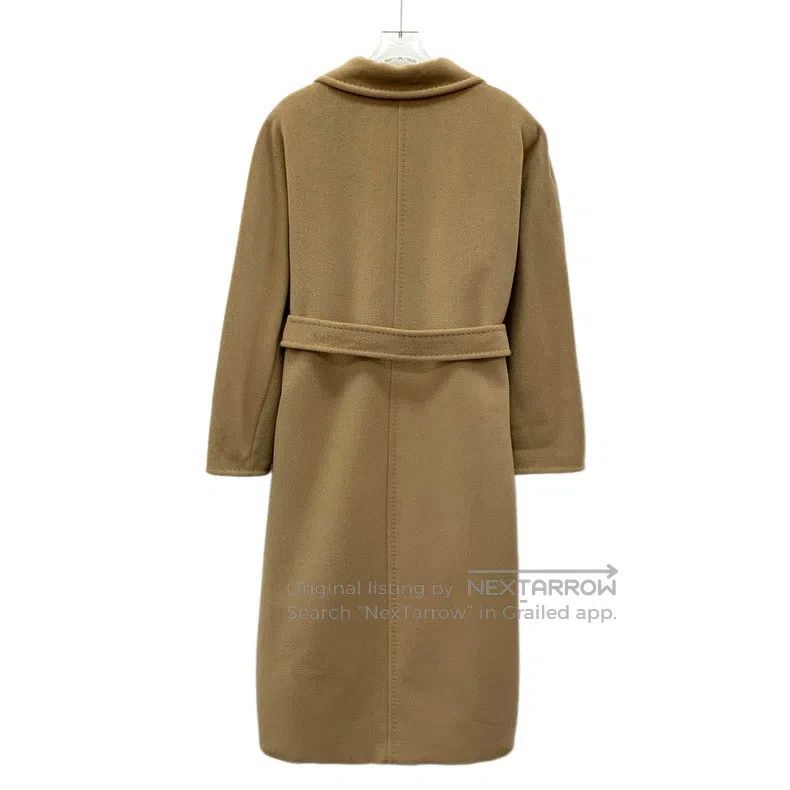 Max Mara Max Mara Brown Sheep Wool Lapel Double Breasted Long Sleev Size S / US 4 / IT 40 - 2 Thumbnail
