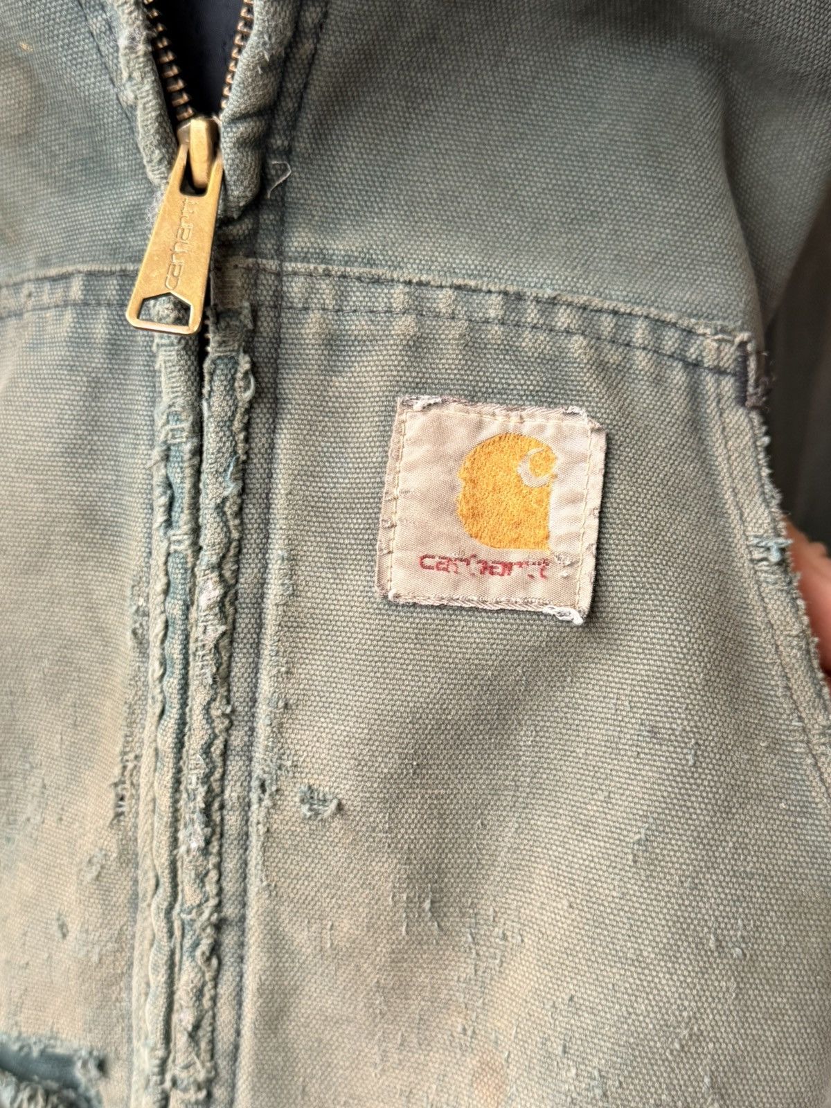 Carhartt Carhartt Distressed Work Wear Jacket Size US L / EU 52-54 / 3 - 5 Thumbnail