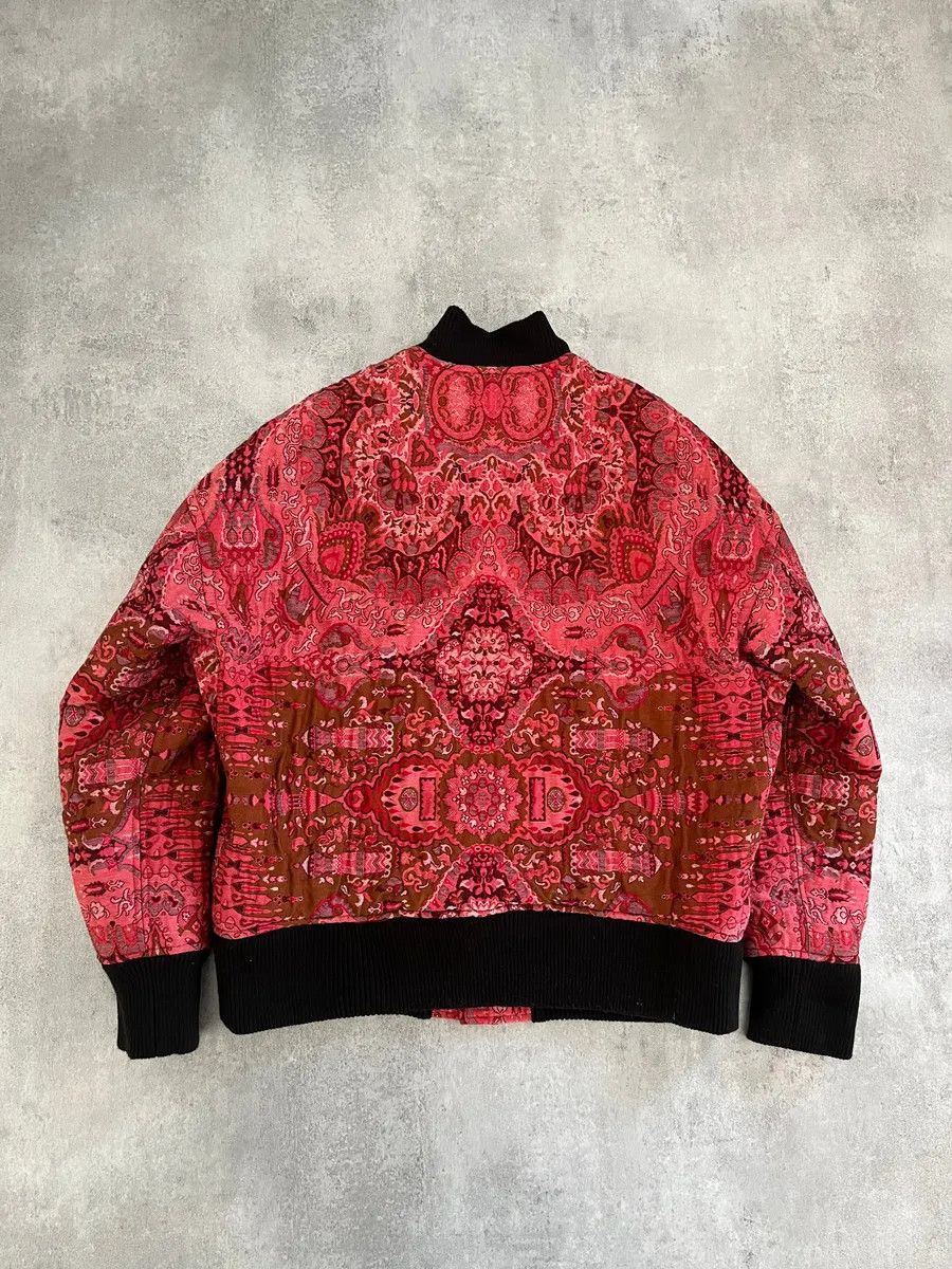 Vintage × Yohji Yamamoto AW2019 Yohji Yamamoto Silk Red Bomber Jacket Size XS / US 0-2 / IT 36-38 - 9 Thumbnail