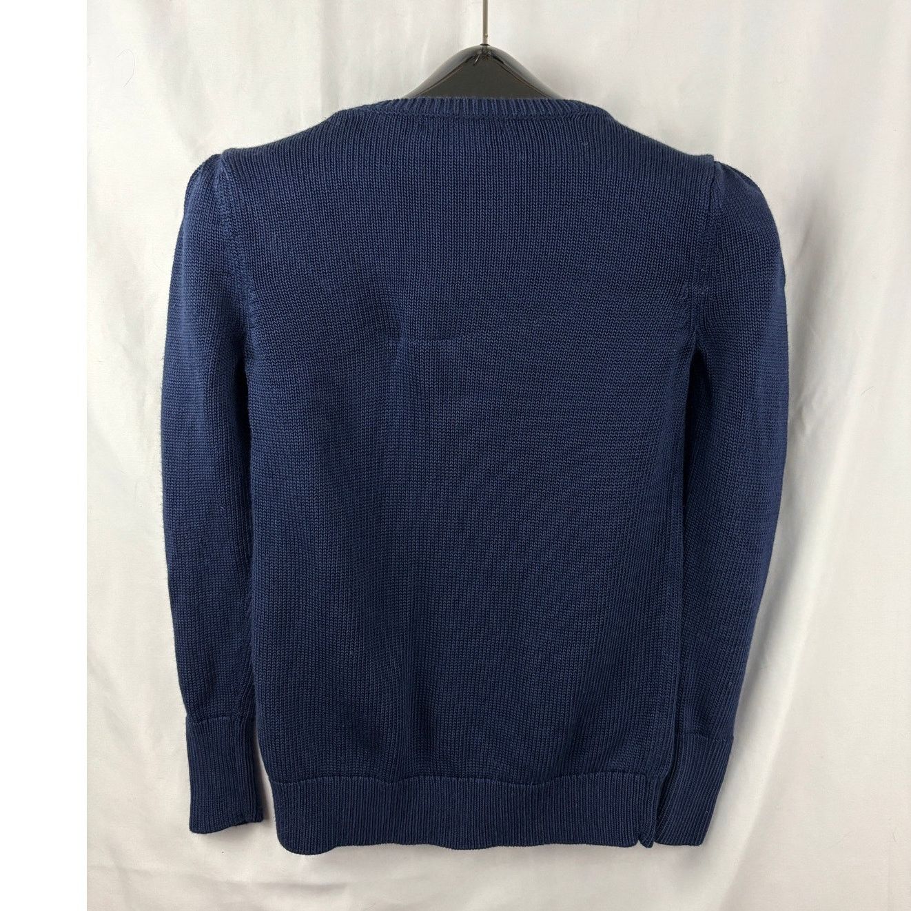 Banana Republic Banana Republic Women's Mixed-Stitch Crew Sweater XS Blue Size XS / US 0-2 / IT 36-38 - 2 Thumbnail
