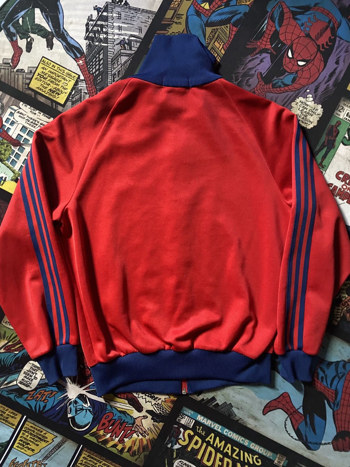 Adidas Adidas Vintage 80s Track Jacket Descente Polyester Red Used Size US S / EU 44-46 / 1 - 9 Thumbnail