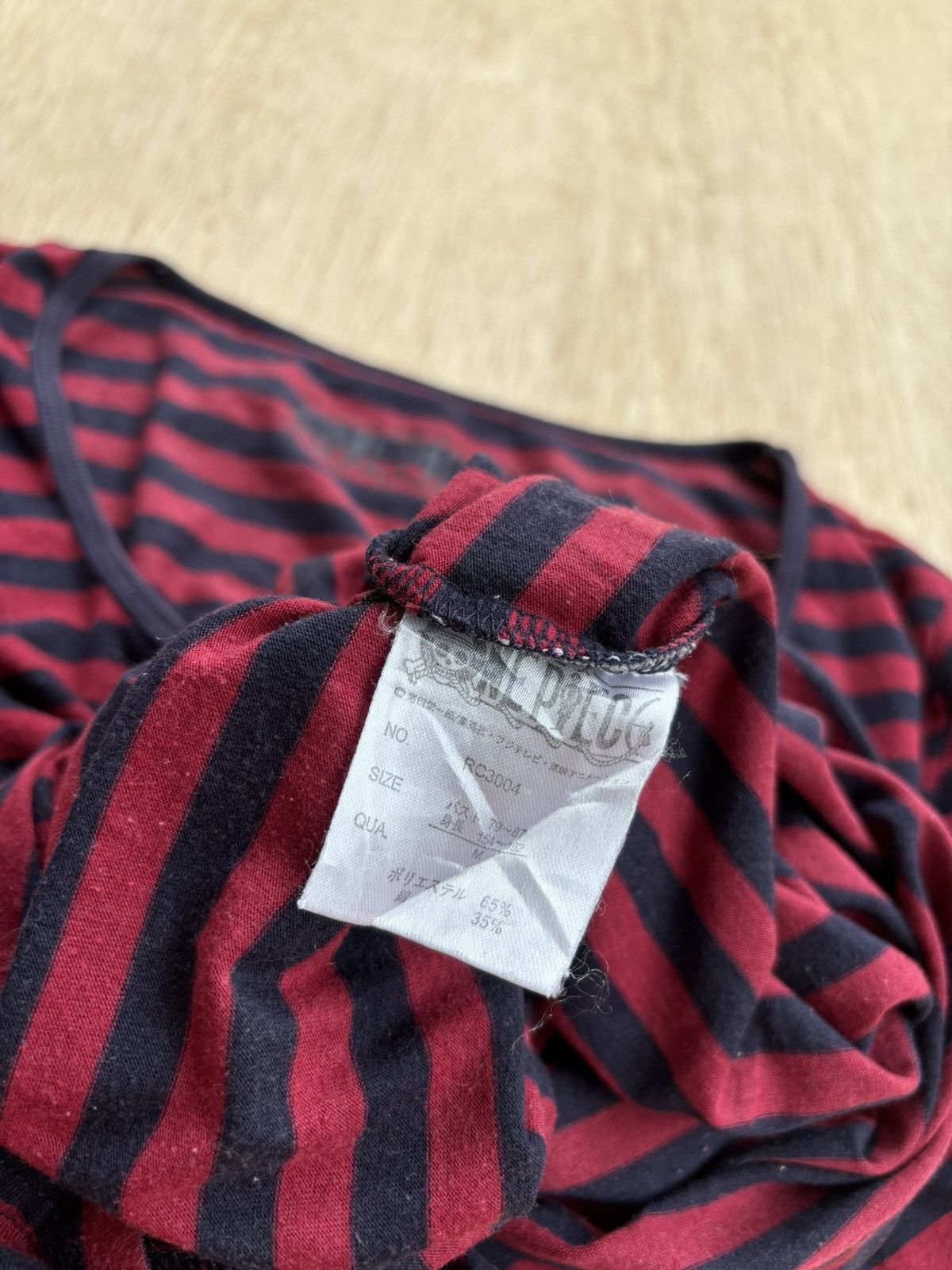 Hysteric Glamour × If Six Was Nine × Japanese Brand Y2k One Piece Stripe Ifsixwasnine Lgb Style Longsleeve Size US M / EU 48-50 / 2 - 4 Thumbnail