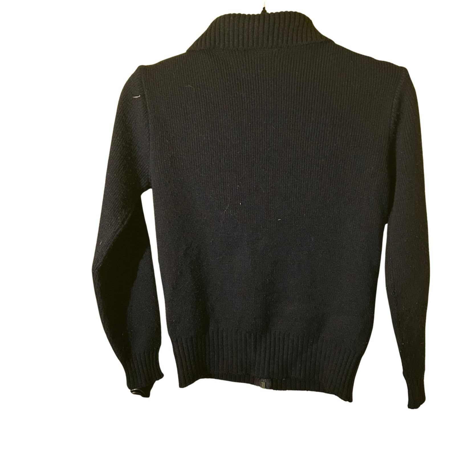 Saint Michael VTG St Michael Navy Zip Up Knit Sweater Jacket Womens Size S / US 4 / IT 40 - 2 Thumbnail