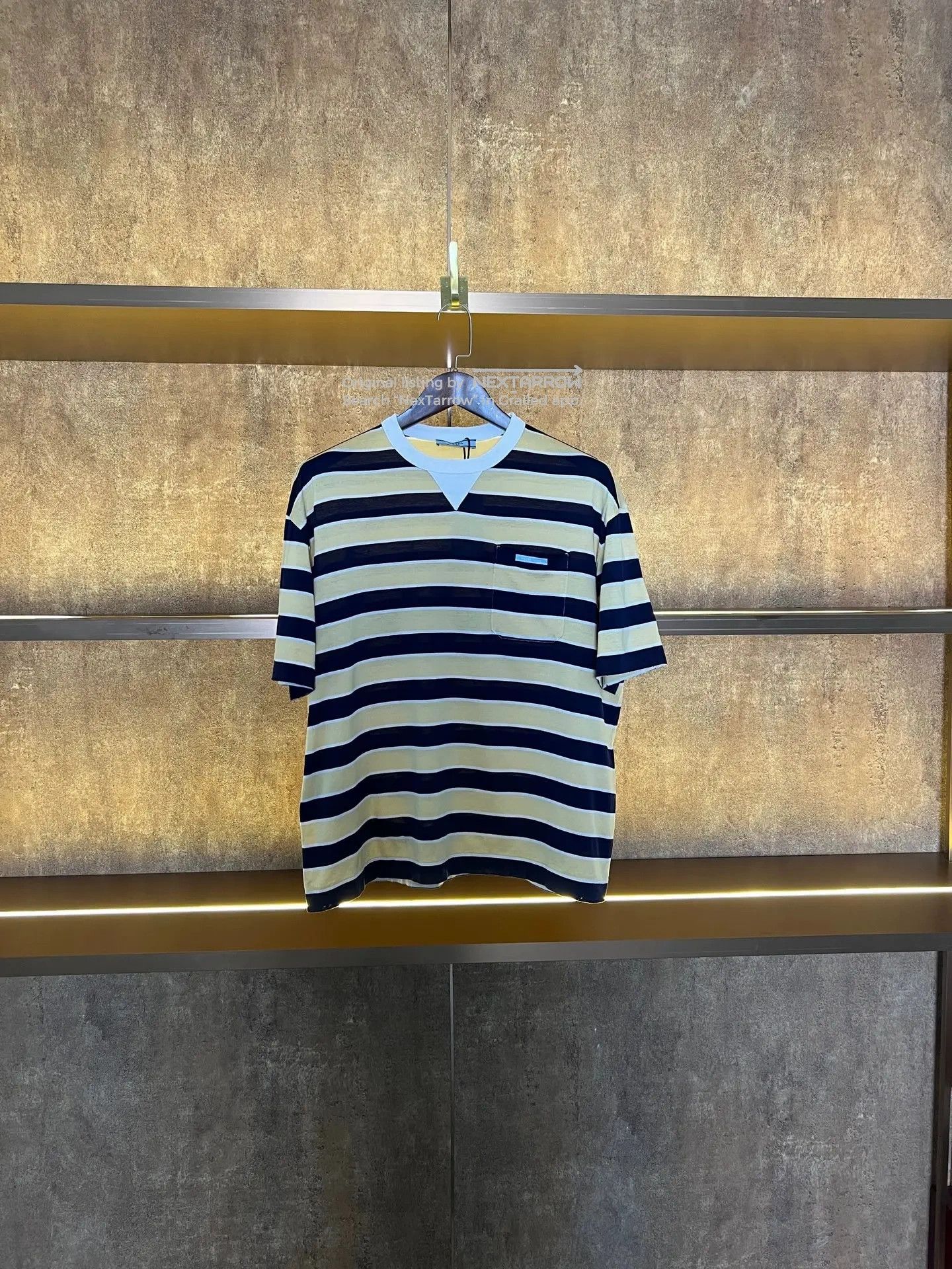 Prada Prada Striped Short Sleeve Shirt 38 NWT Size XS / US 0-2 / IT 36-38 - 1 Thumbnail