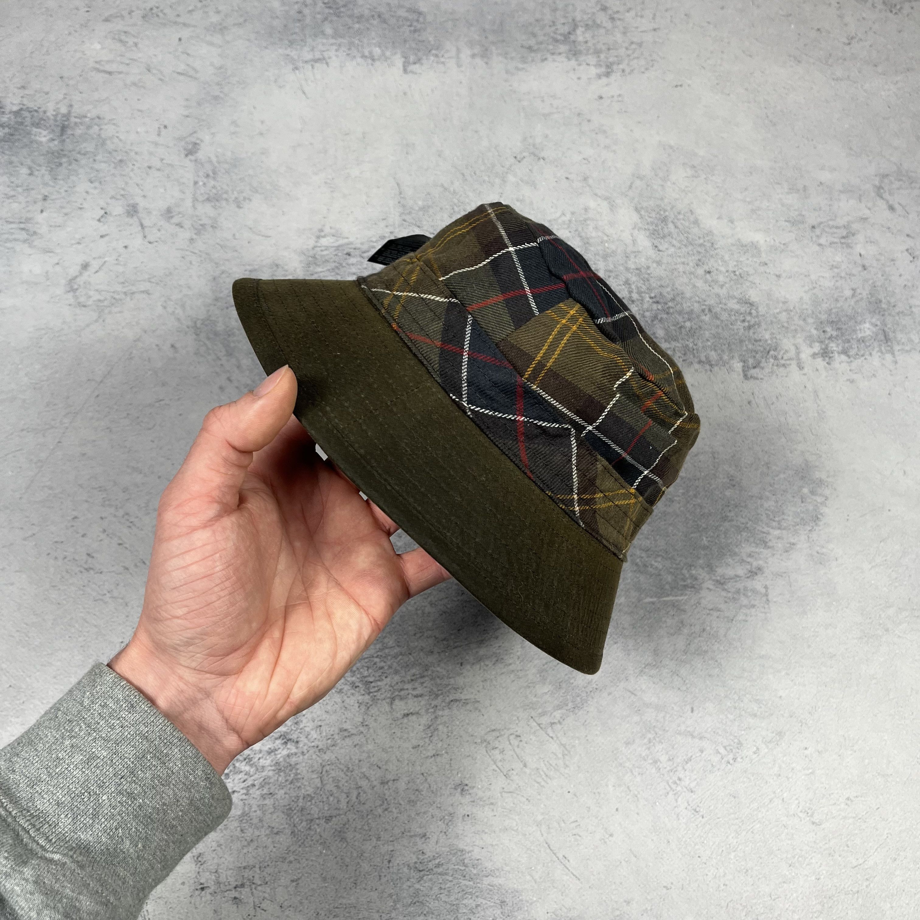 Barbour Barbour Waxed Olive Bucket Hat Size ONE SIZE - 11 Thumbnail