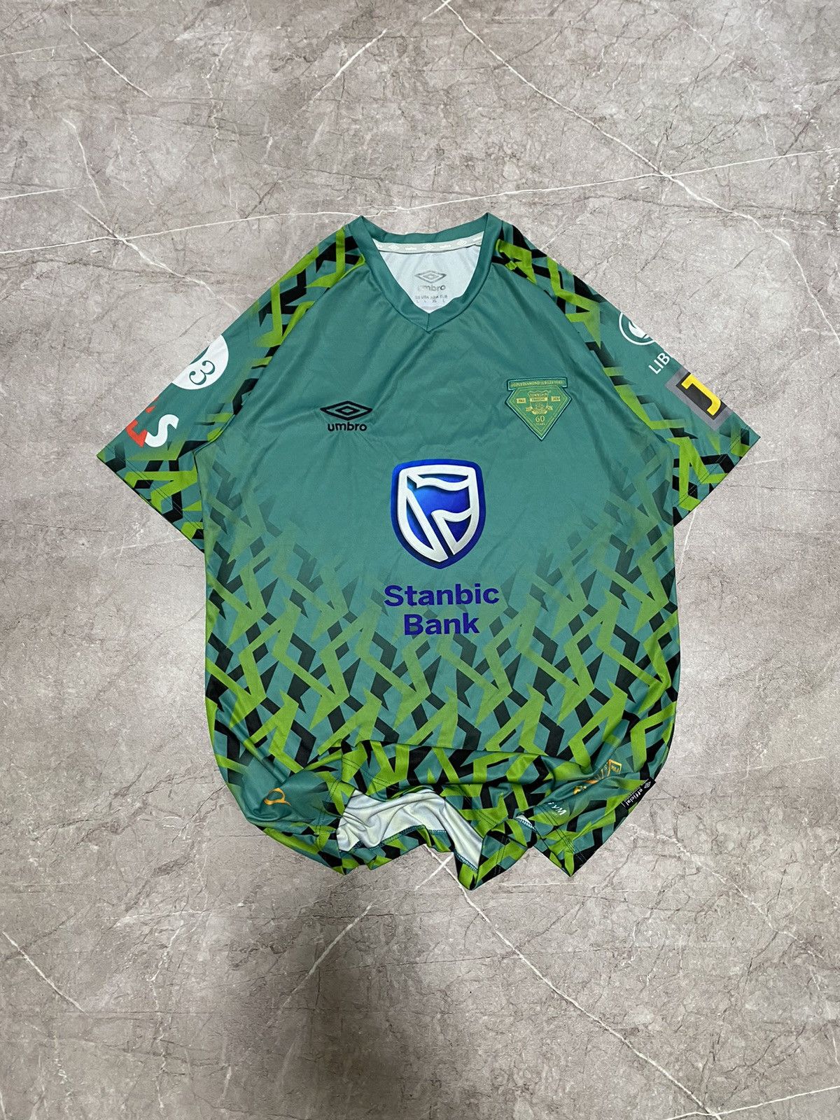 Umbro Township Rollers FC Botswana Umbro 2022 Home Soccer Jersey Size US L / EU 52-54 / 3 - 2 Thumbnail