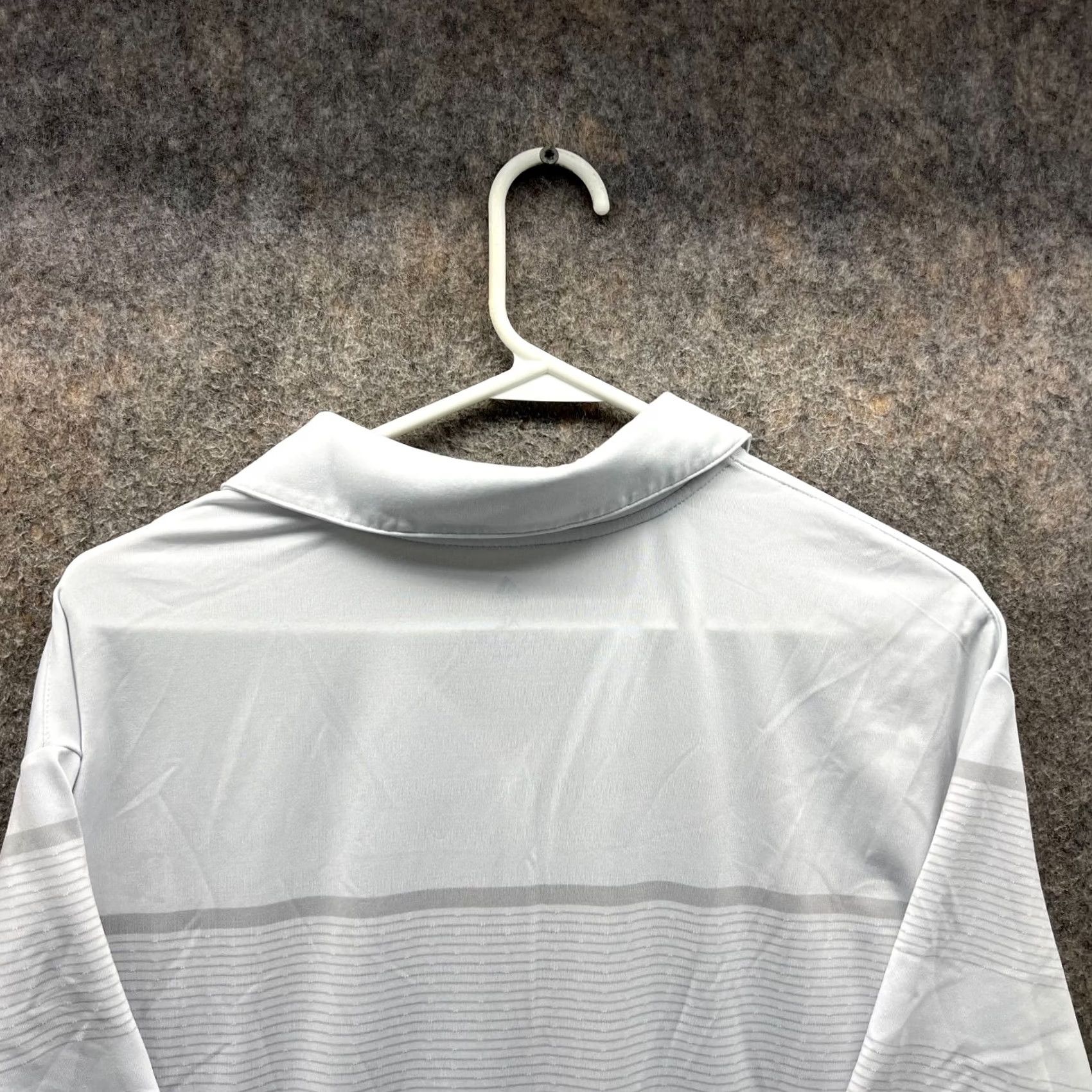 Adidas Adidas Polo Shirt Men XL Grey White Athletic Polyester Ultimate 365 Polo shirts, Regular, Short Sleeve, Button, Logo, Casual Mens Size US XL / EU 56 / 4 - 3 Thumbnail
