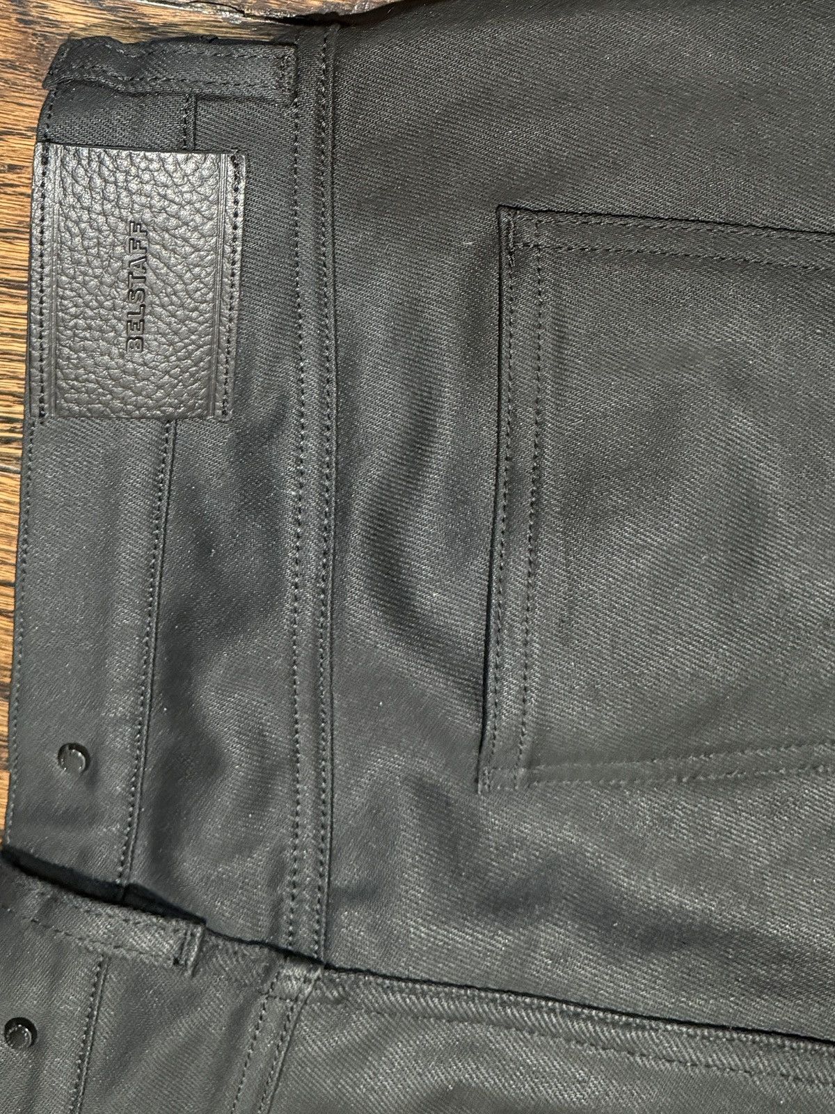Belstaff Belstaff Black Moto Pants – Ribbed Knee Size US 34 / EU 50 - 3 Thumbnail