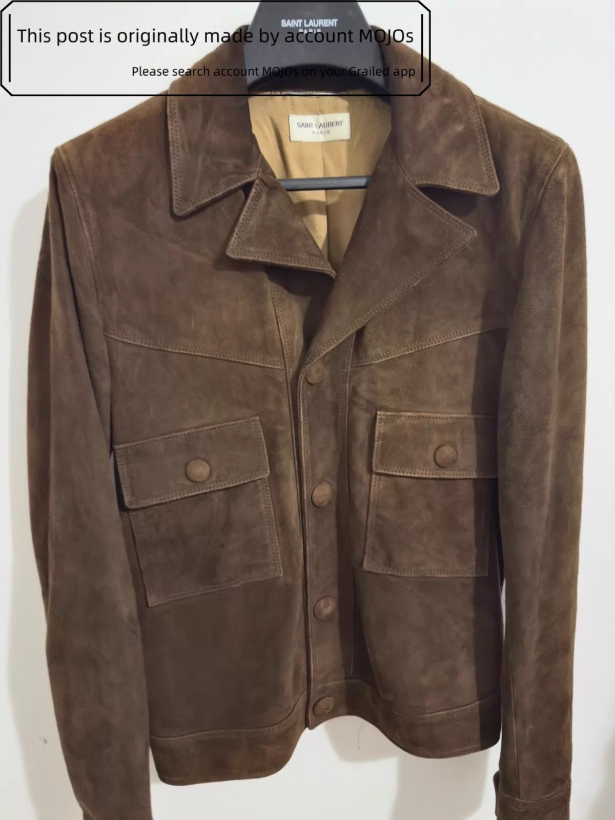 Saint Laurent Paris Sz 50 Saint Laurent Paris 15SS Western Suede Jacket mojos231 Size US M / EU 48-50 / 2 - 3 Thumbnail