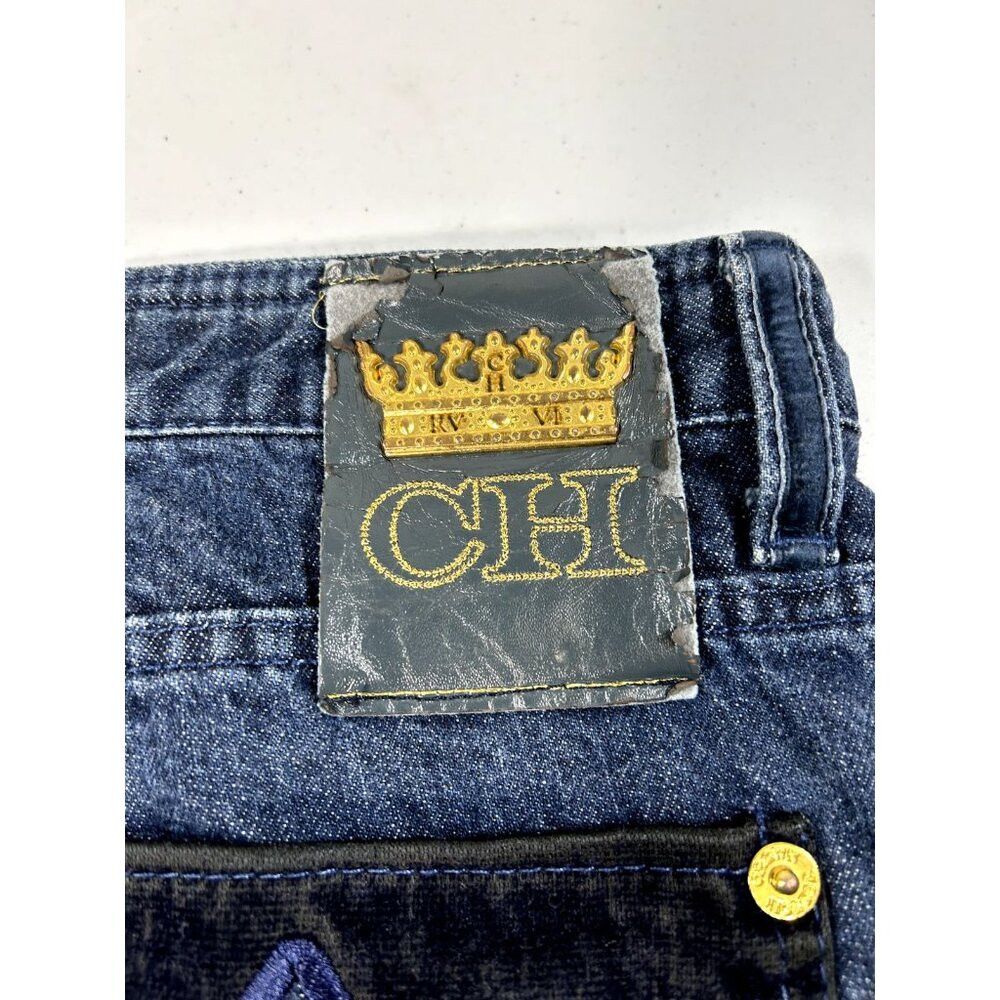 JNCO × Southpole × Vintage Vintage 90s Crown Holder Imperial Brand Baggy Skater Flame Size US 38 / EU 54 - 7 Thumbnail