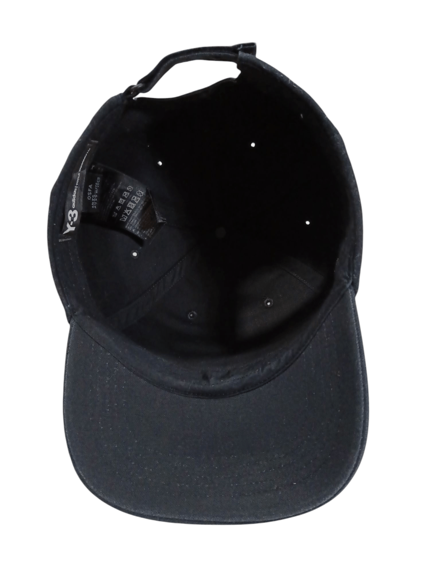 Adidas × Y-3 × Yohji Yamamoto Y-3 Adidas Yohji Yamamoto Full Black Baseball Cap Size ONE SIZE - 5 Thumbnail