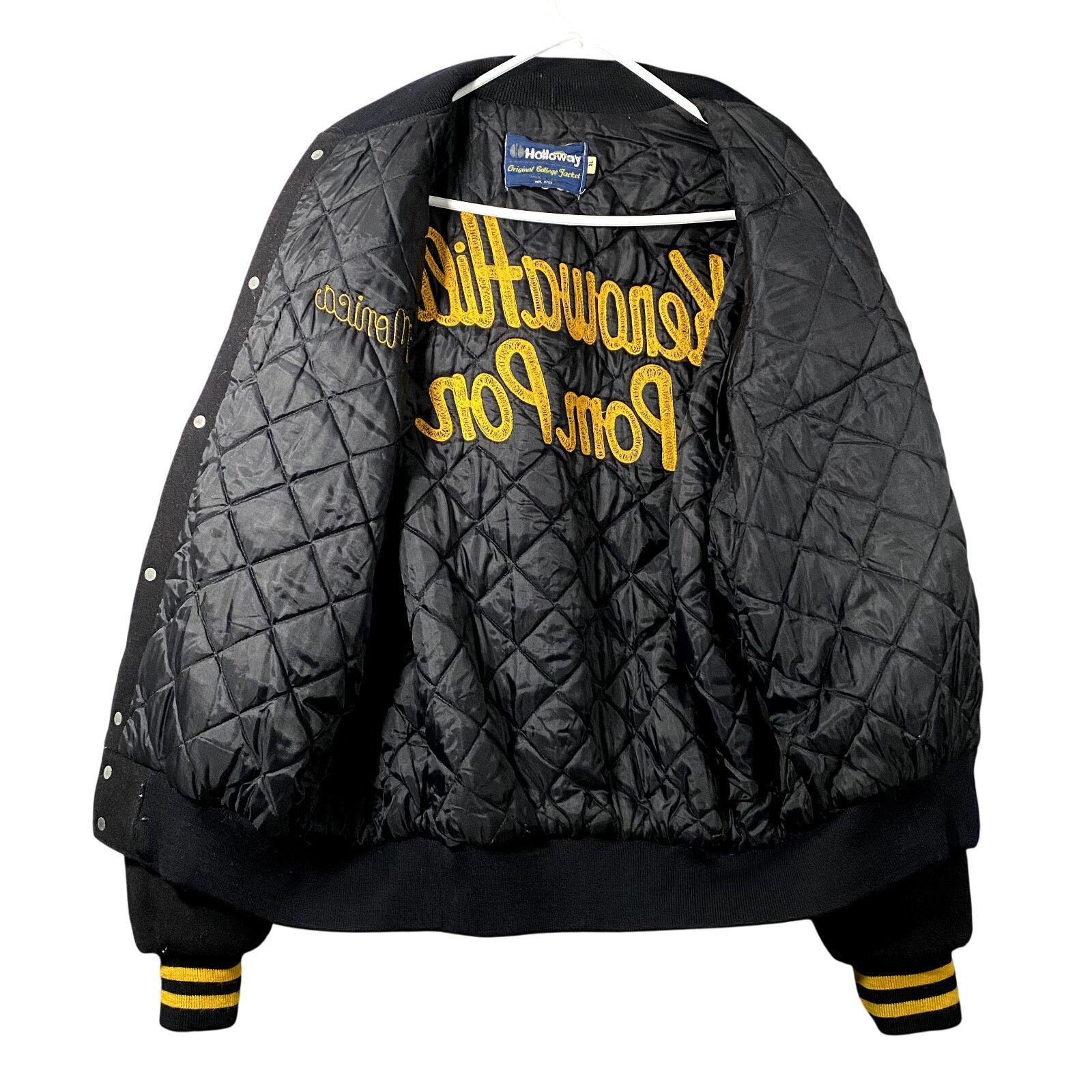 Other Varsity Letterman Jacket Kenowa Hills Pom Michigan Wool XL Size US XL / EU 56 / 4 - 6 Thumbnail