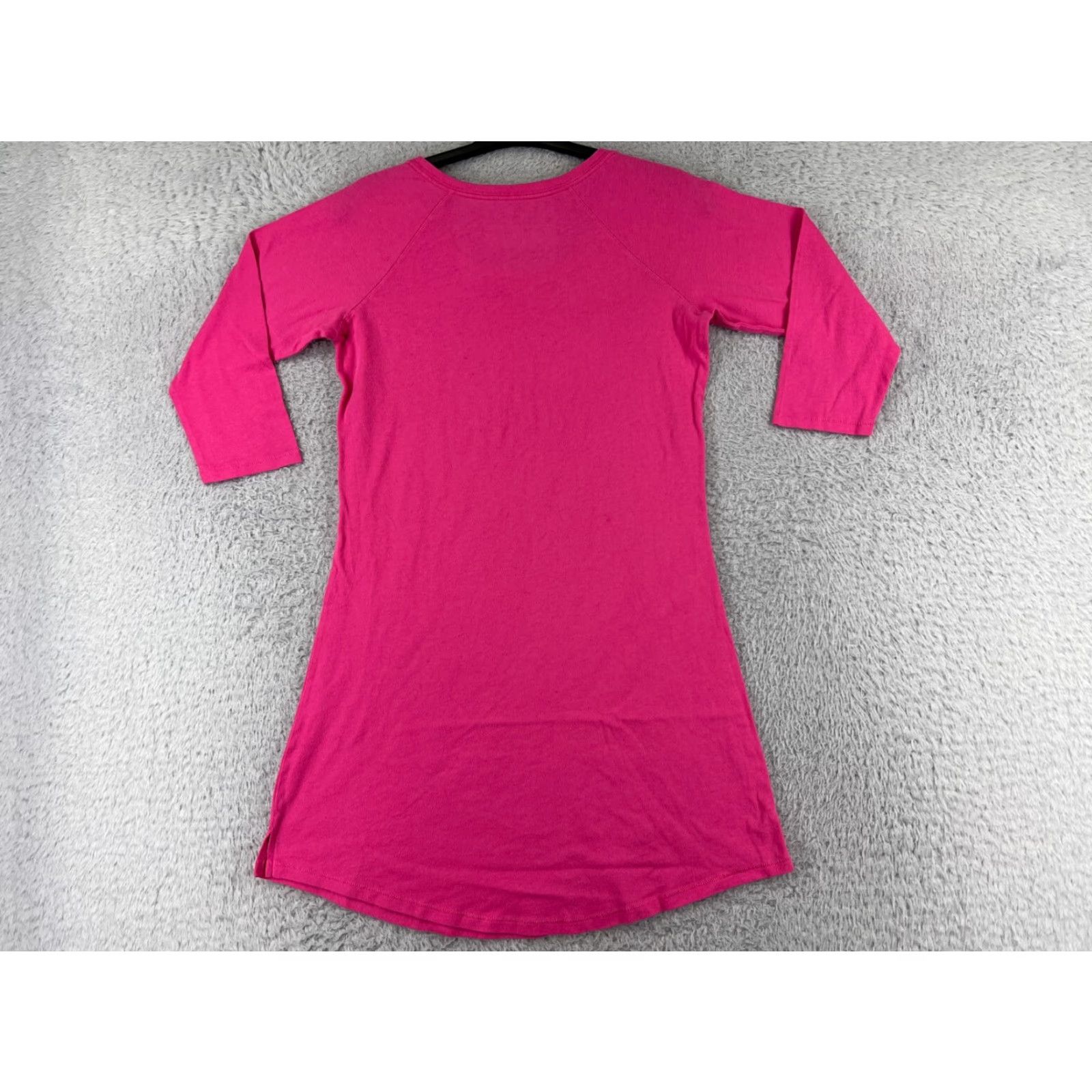 Victoria's Secret Victoria's Secret Shirt Womens Small Pink Round Neck 3/4 Sleeve Cotton Blend Logo Size S / US 4 / IT 40 - 2 Thumbnail