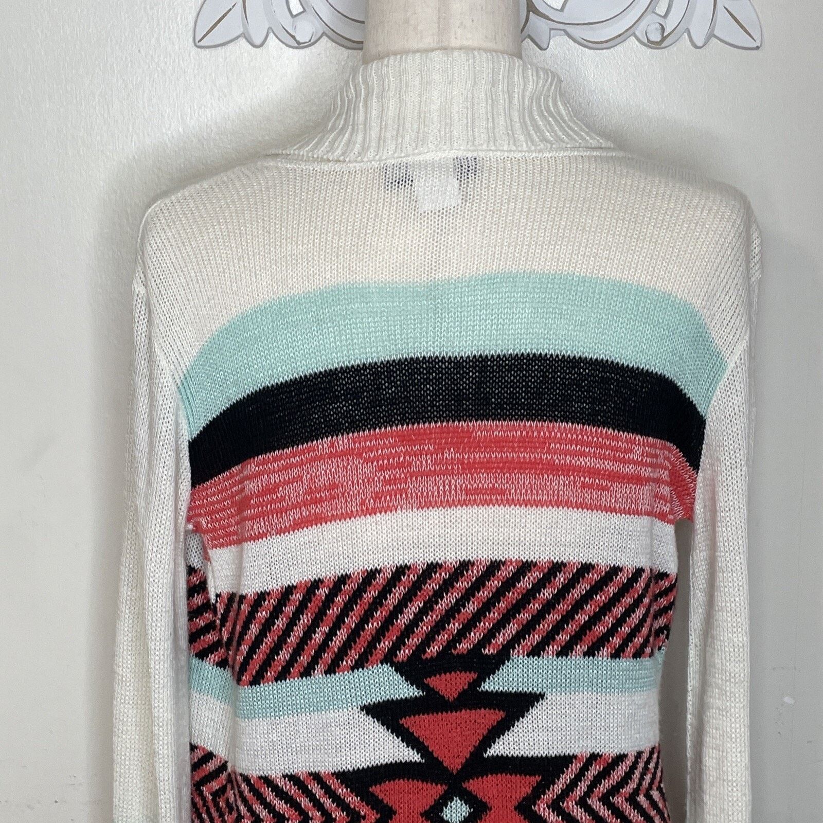 Other DEMANDING by Say What size M Cardigan Sweater Aztec Print Size M / US 6-8 / IT 42-44 - 5 Thumbnail