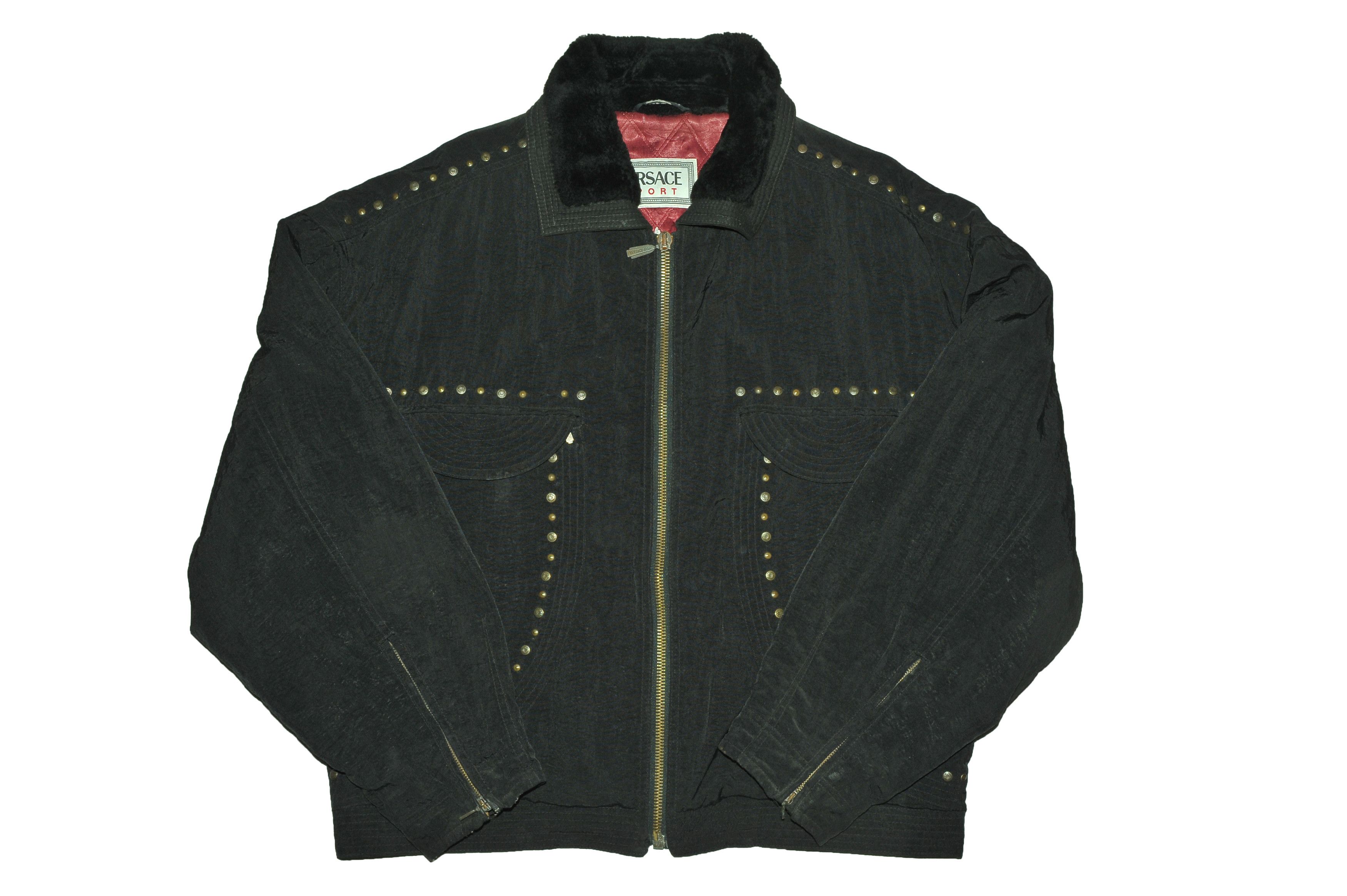 Versace Vintage 90's Versace Sport Bomber Jacket Size US XL / EU 56 / 4 - 1 Thumbnail