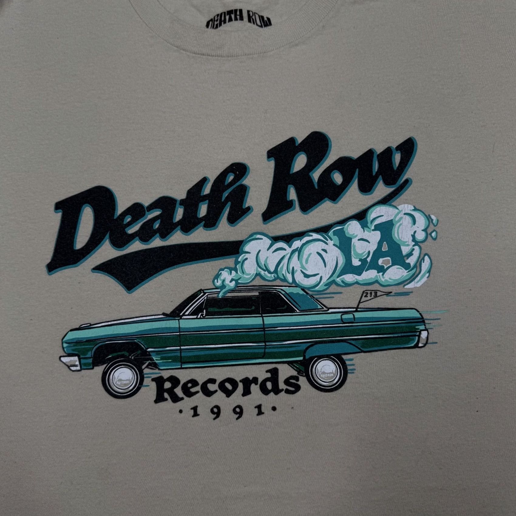 Ripple Junction Death Row Records Nike Shirt Casual Rap Tee Beige Short Sleeve Crew Neck Men L Ripple Junction Cotton Jersey Regular Size US L / EU 52-54 / 3 - 5 Thumbnail