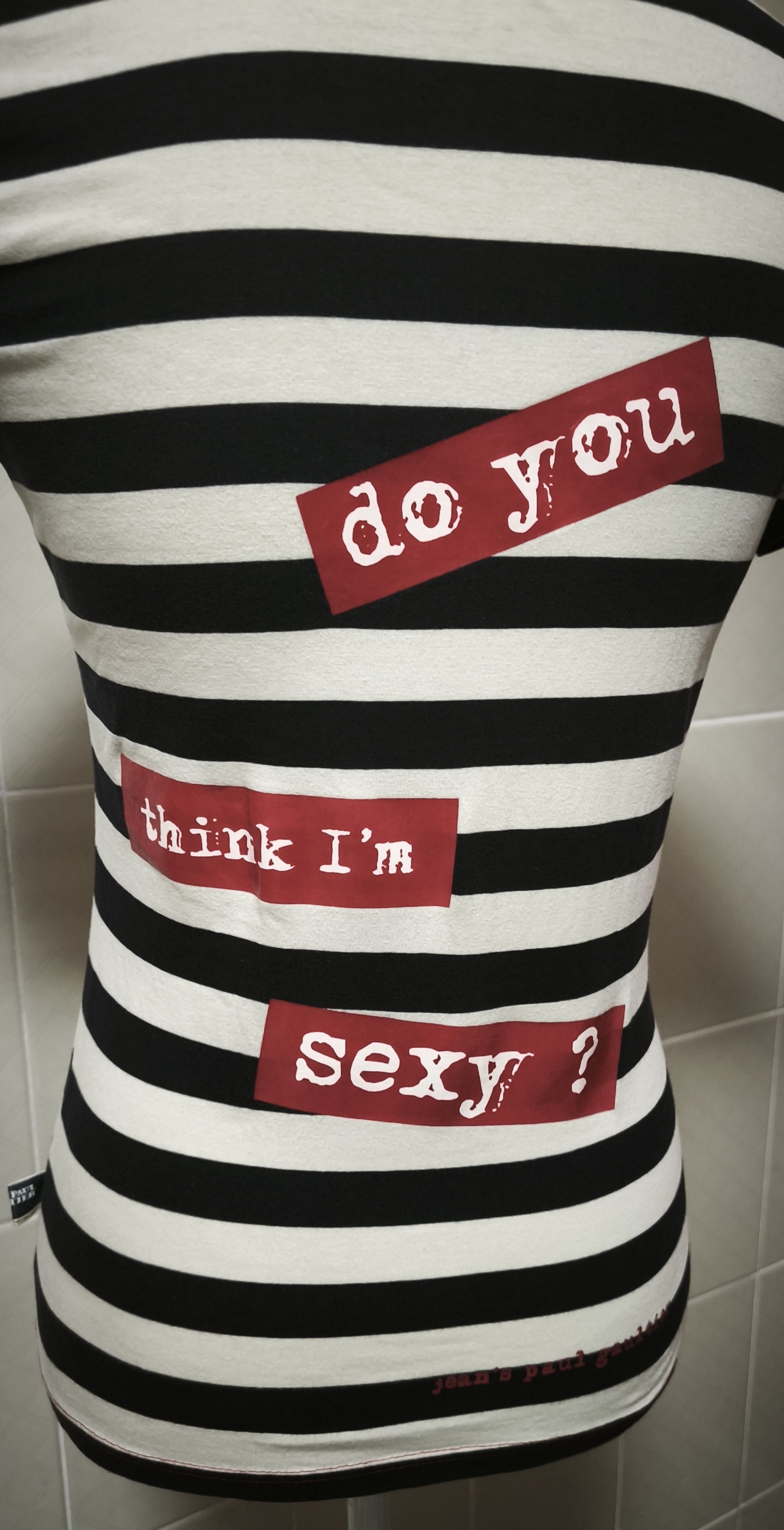 Jean Paul Gaultier Two red cord hearts top - Do you think I'm sexy? Size S / US 4 / IT 40 - 14 Thumbnail