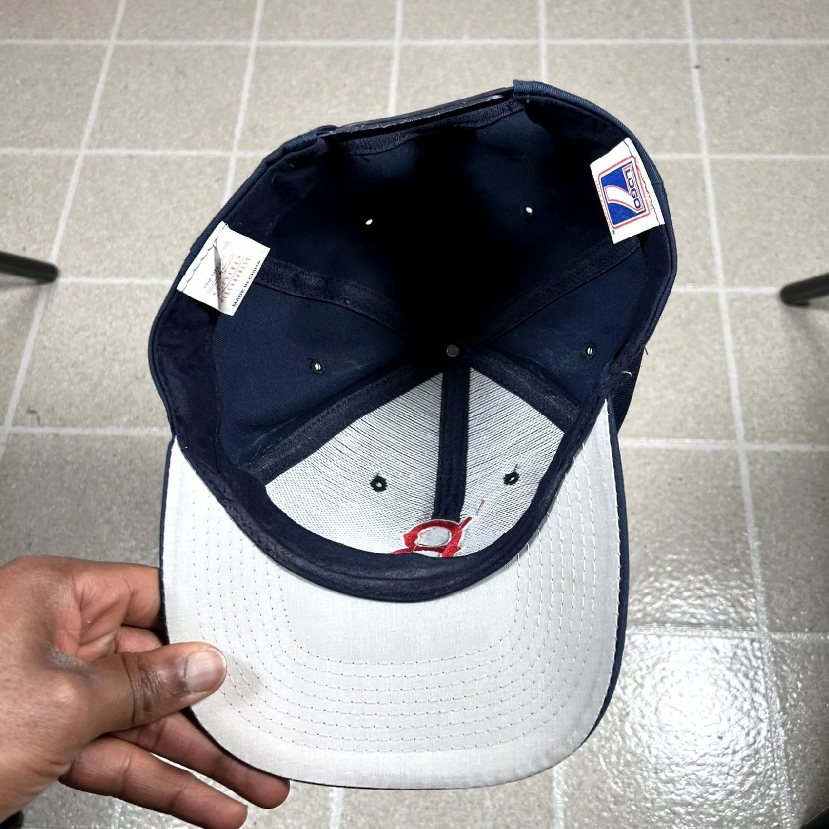 Logo 7 VINTAGE Logo 7 Boston Red Sox 90s Snapback Cap Hat Men One Size Blue Size ONE SIZE - 5 Thumbnail