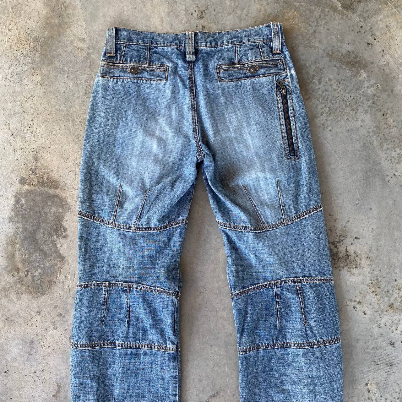 5351 POUR LES HOMMES × Beauty Beast × Japanese Brand JAPANESE BUONA GIORNATA DISTRESSED BIKER JEAN ZIPPER ANKLE Size US 29 - 2 Thumbnail